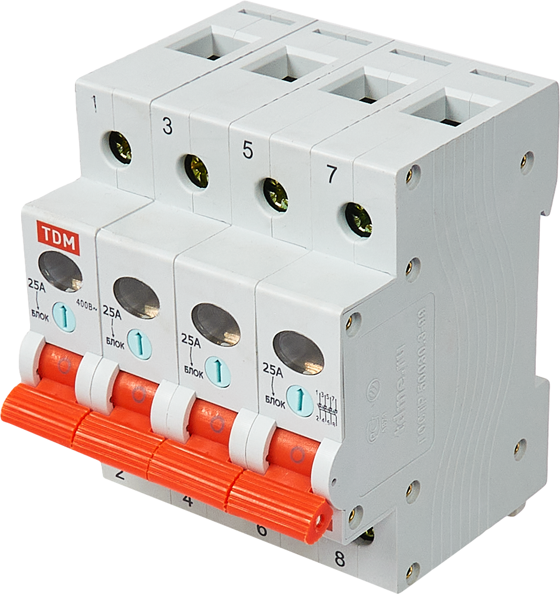 Выключатель нагрузки TDM Electric ВН-32 4P 25 А