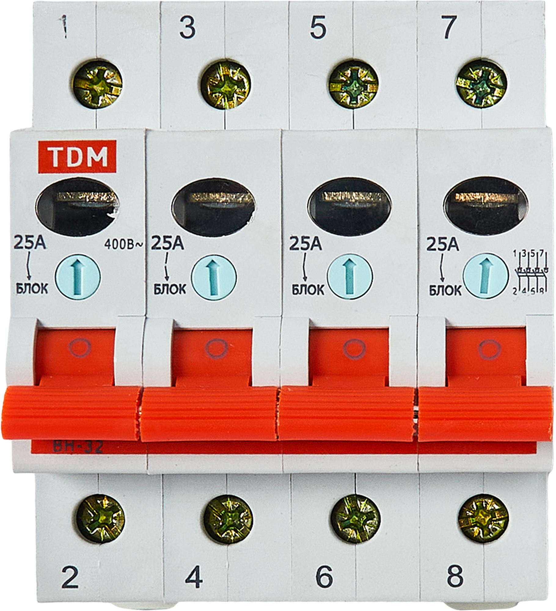 Выключатель нагрузки TDM Electric ВН-32 4P 25 А - 1