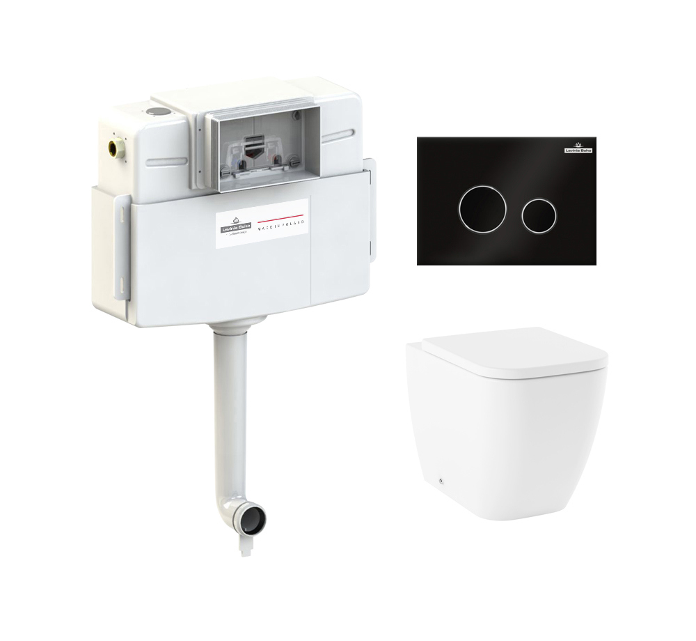 Изображение товара Комплект инсталляции Lavinia Boho One с клавишей смыва черный Германия