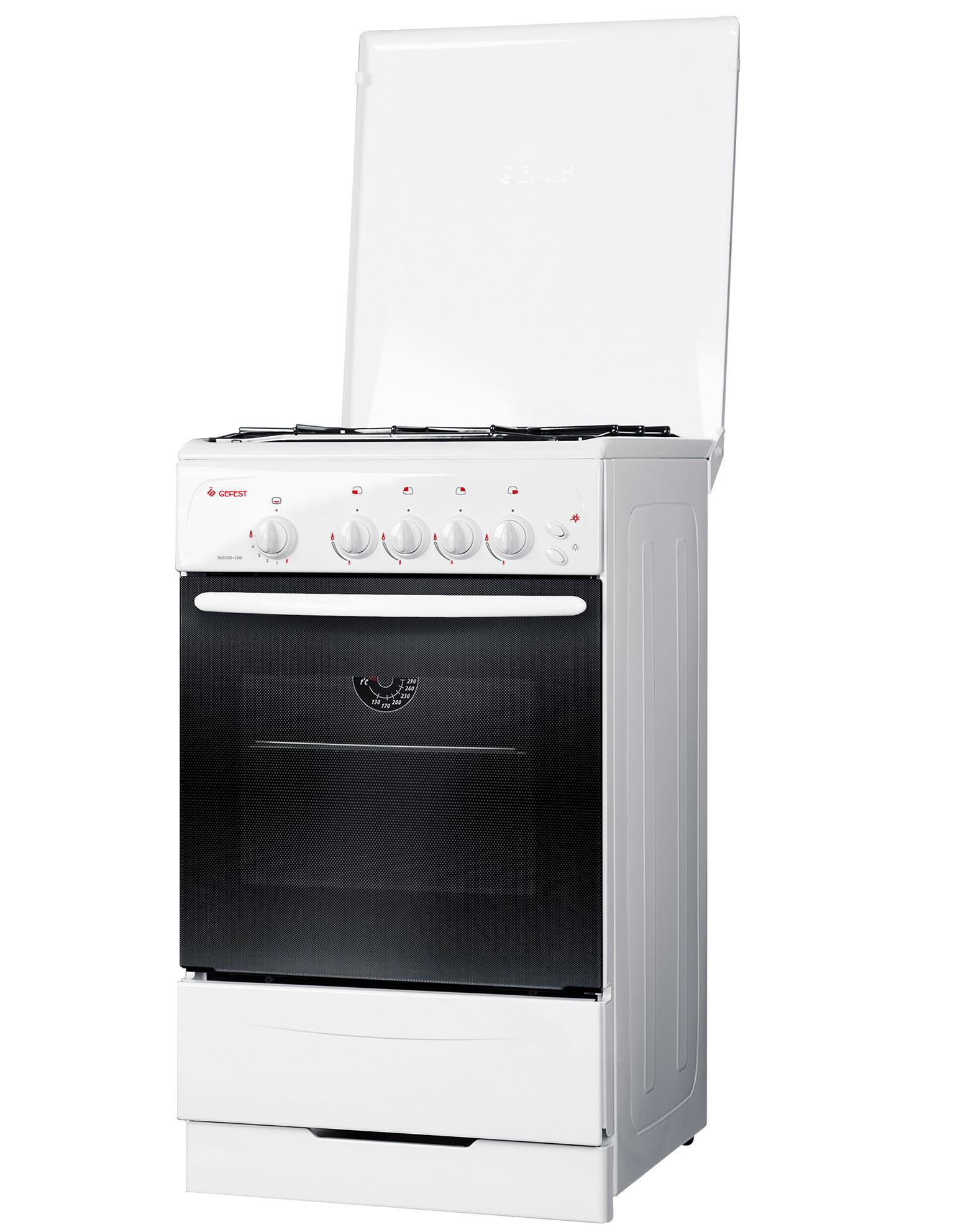 Изображение товара Газовая плита Gefest 3200-06 К33 с духовкой белая электроподжиг 42л