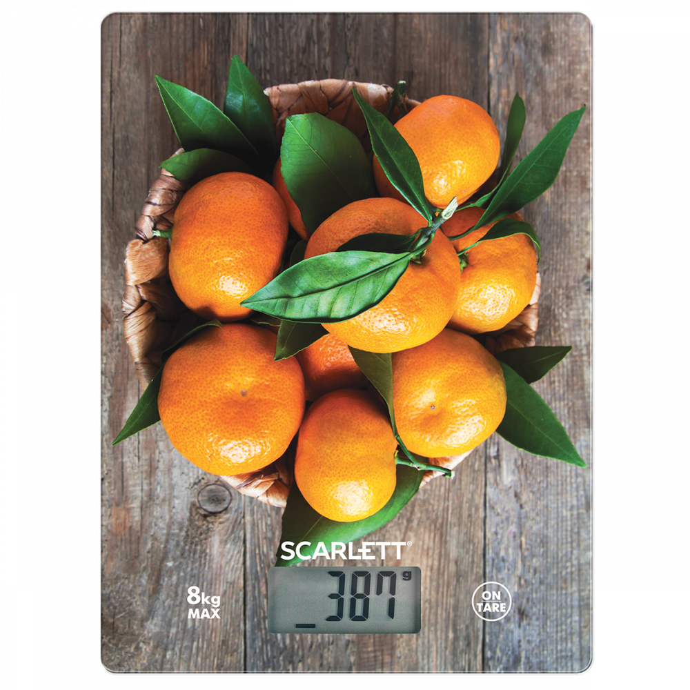 Изображение товара Электронные весы Scarlett SC-KS57P69 до 8 кг с измерением объема жидкости