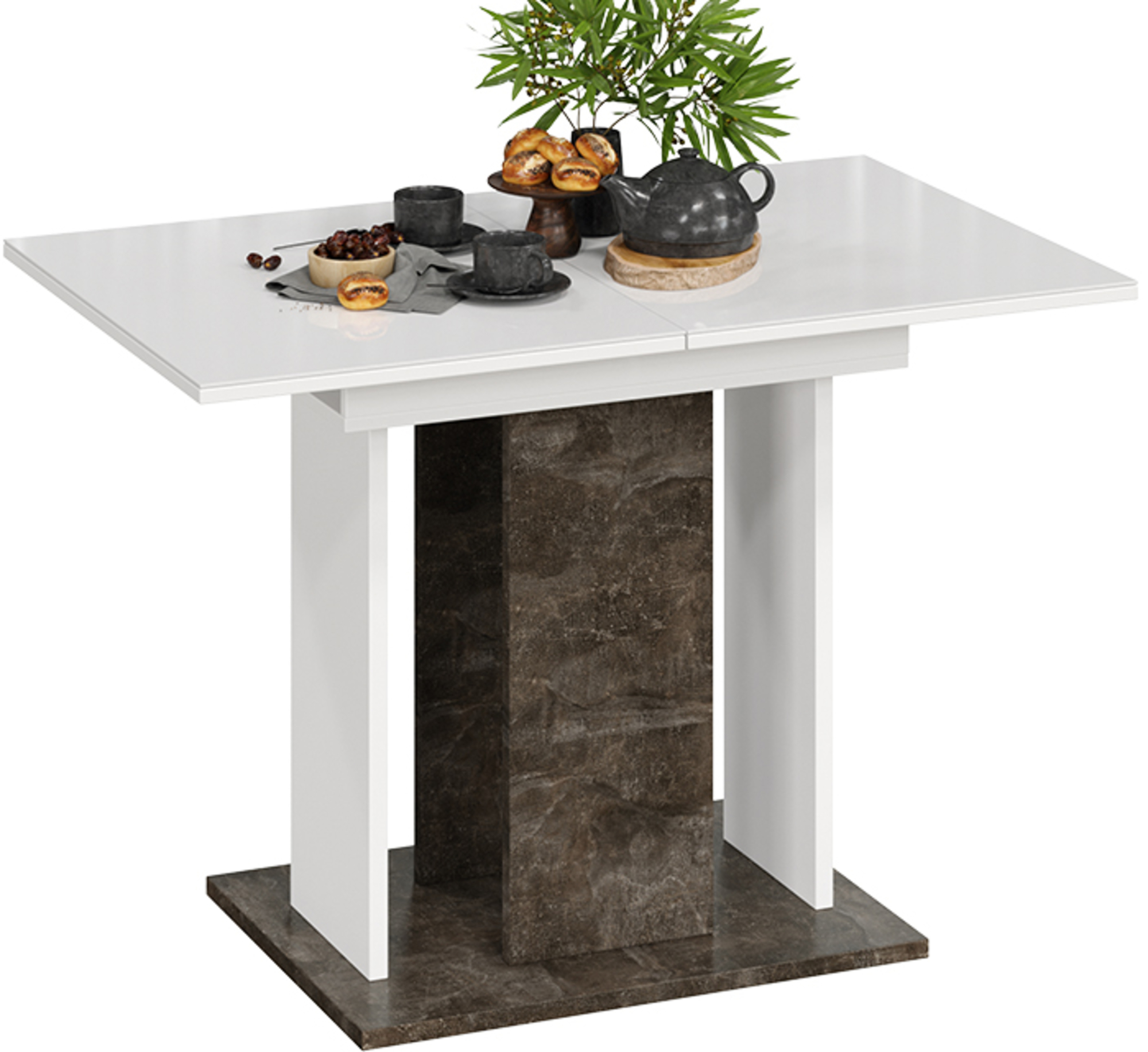 Изображение товара Кёльн тип 1 — обеденный стол, 1100x678 мм, белый глянец