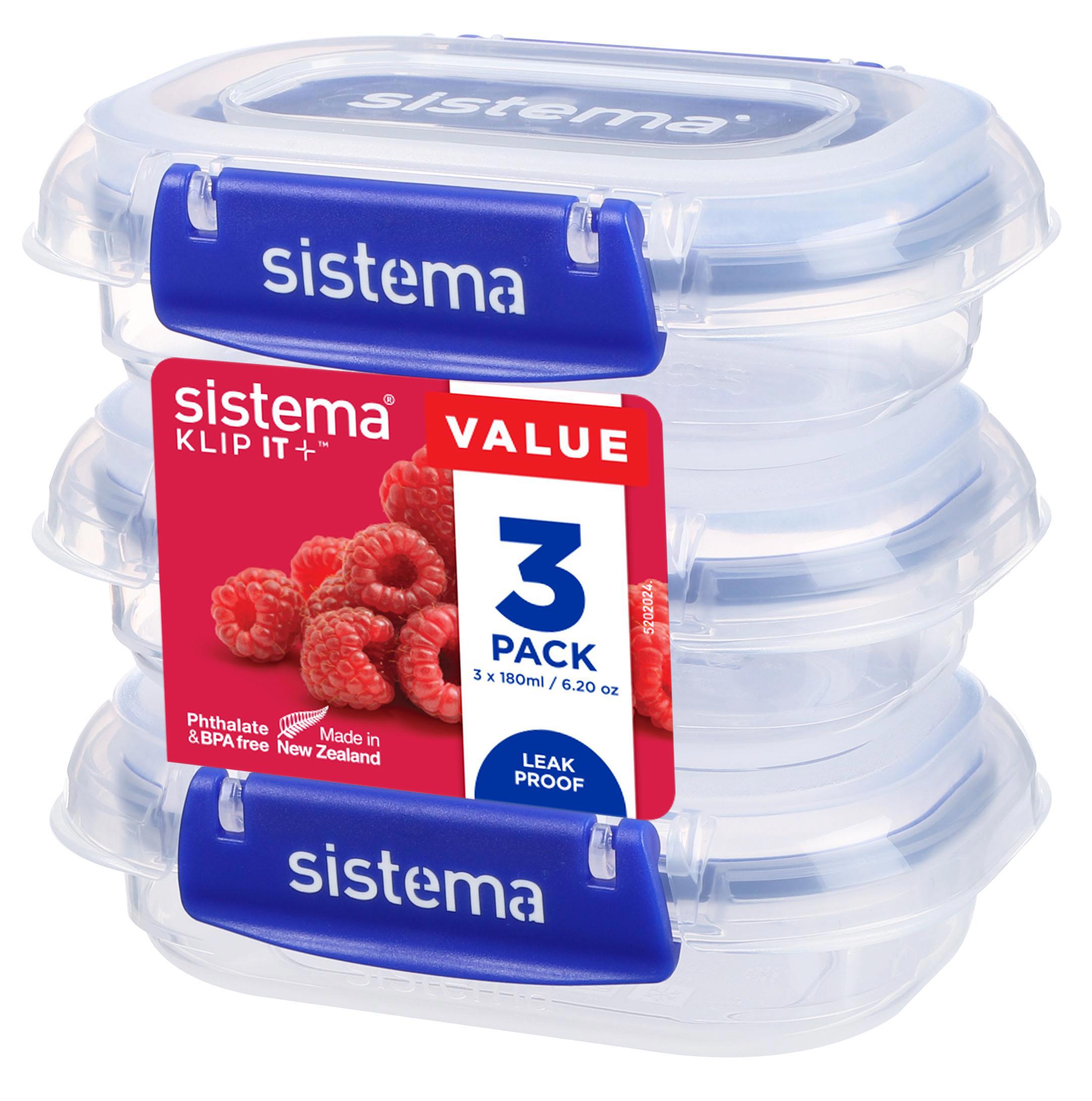 Изображение товара Контейнер для пищевых продуктов Sistema 0.18 л пластик цвет синий 881523