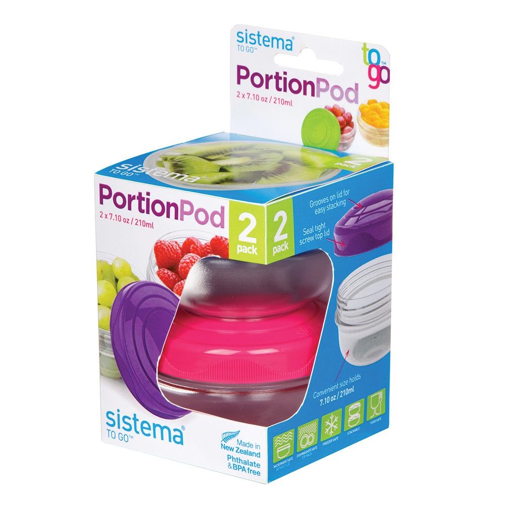 Изображение товара Контейнер для пищевых продуктов Sistema 0.21 л, герметичный, безопасный пластик