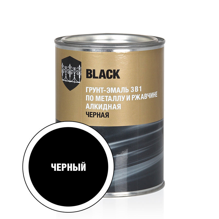 Изображение товара Грунт-эмаль СТАНДАРТ 30541 полуматовый цвет черный 0.8 кг Изображение товара Грунт-эмаль СТАНДАРТ 30541 полуматовый цвет черный 0.8 кг