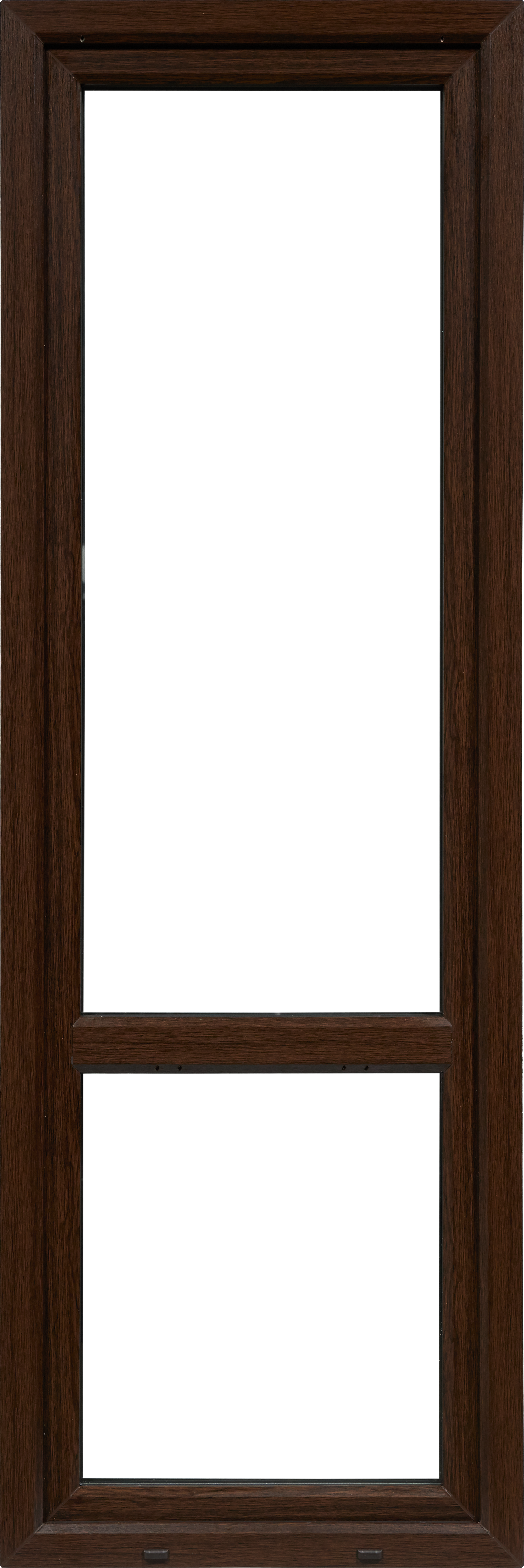 Изображение товара Балконная дверь пластиковая ПВХ VEKA 2130x700 мм (ВхШ) поворотная однокамерный стеклопакет белый/Темный дуб