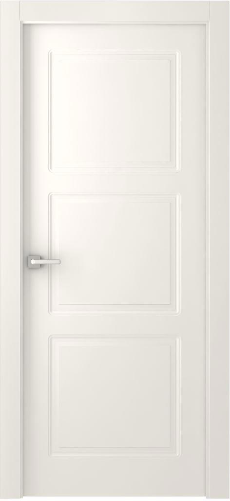 Изображение товара Дверь межкомнатная Британия глухая эмаль цвет жемчужный 60x200 см (с замком)