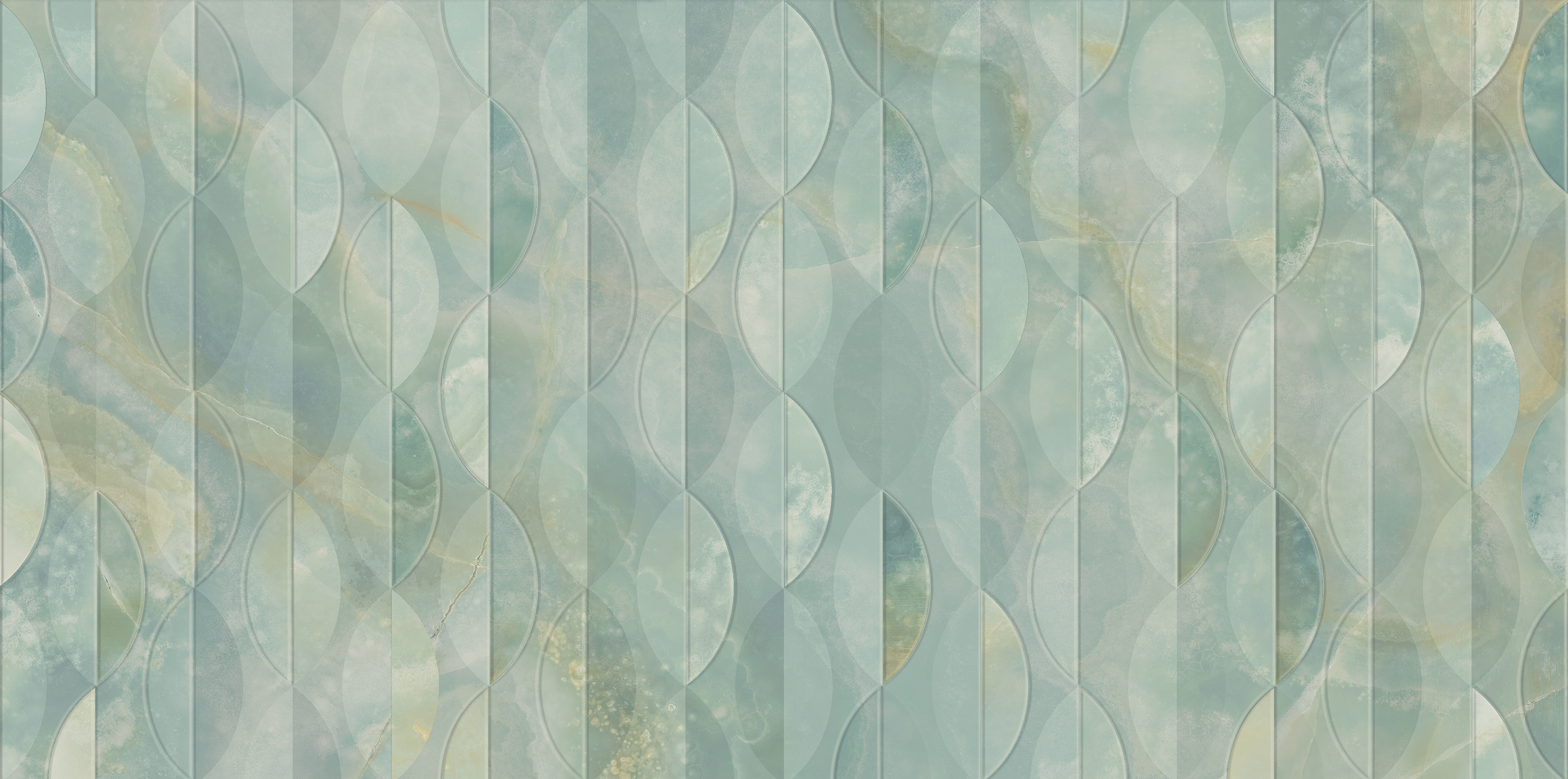 Изображение товара Декор настенный Aquamarine Dec 30x60 см Зеленая керамическая плитка для стен