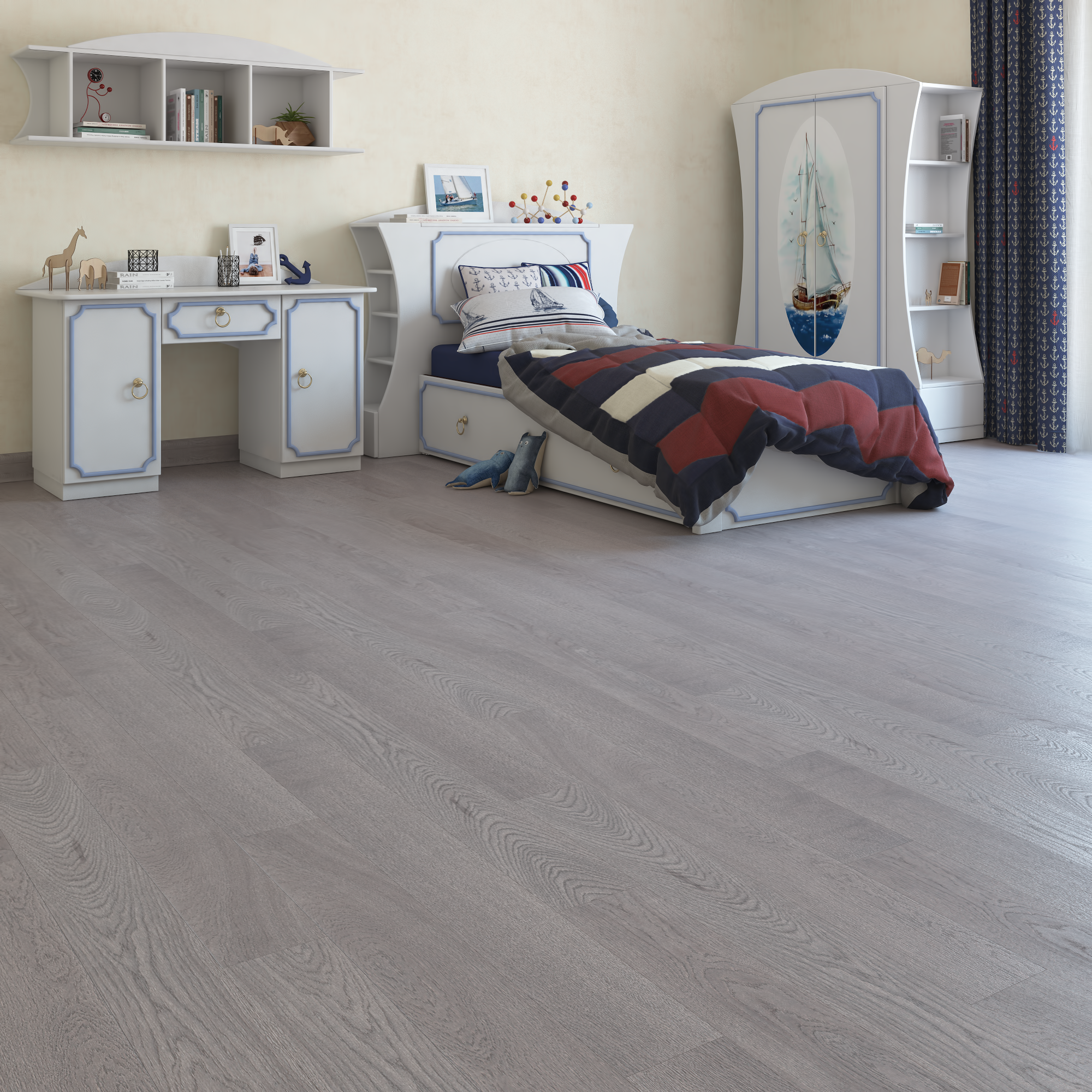 Изображение товара Ламинат Ясень ванильный 32 класс 8 мм 2.131 м²