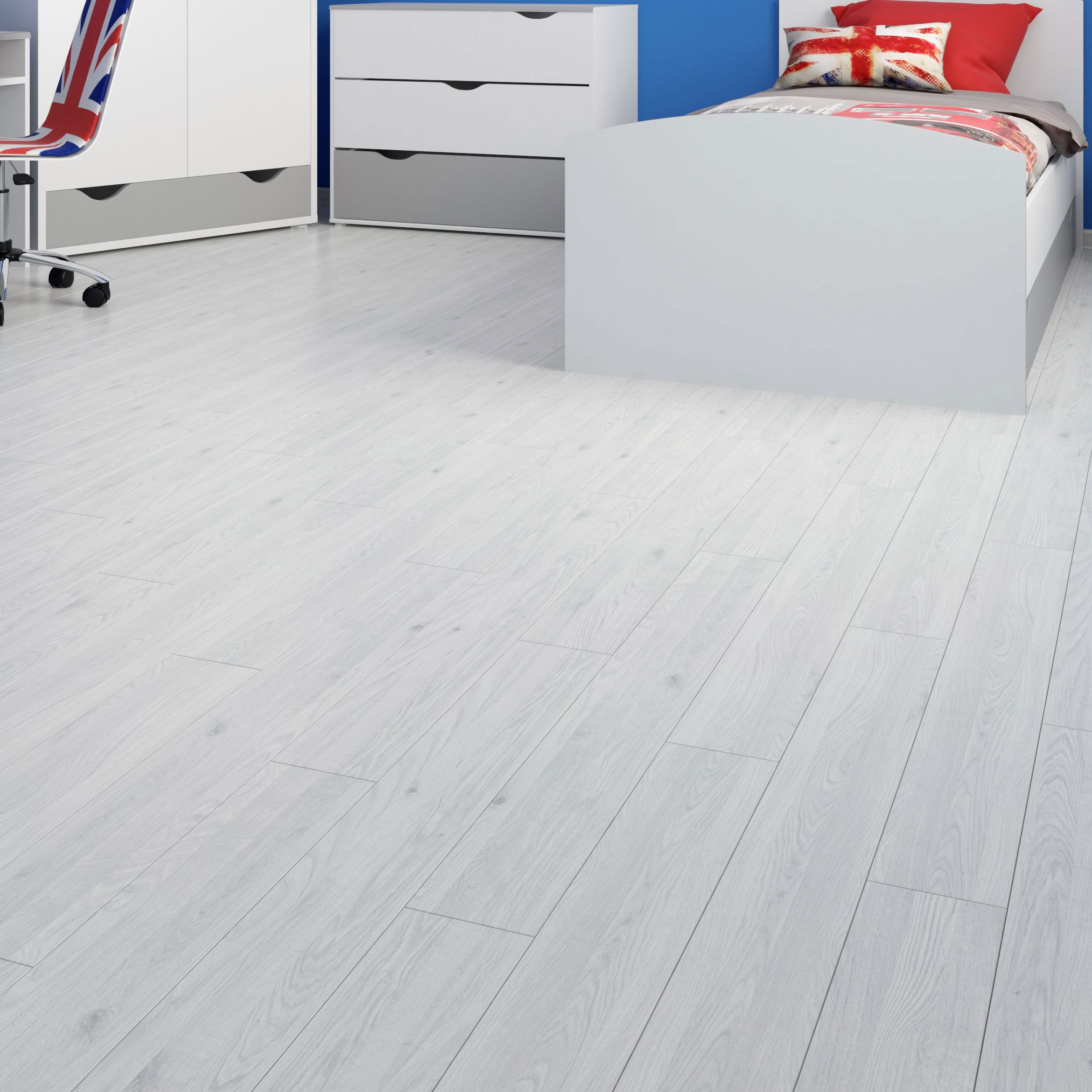 Изображение товара Ламинат «Дуб серый элегант» 32 класс толщина 8 мм с фаской 1.777 м²