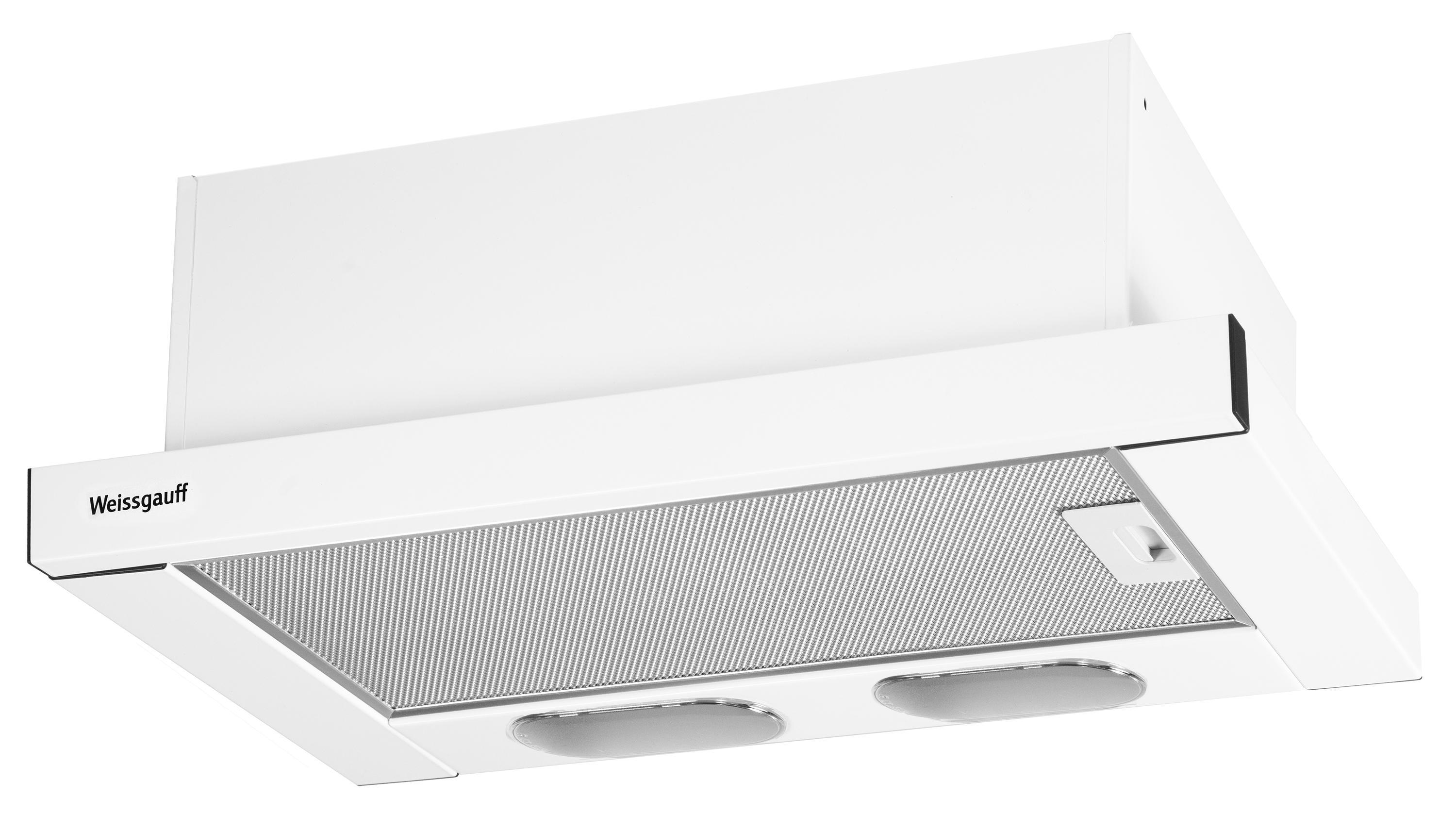 Изображение товара Встраиваемая вытяжка Weissgauff TEL 500 EW 51 см белый для кухни с LED освещением