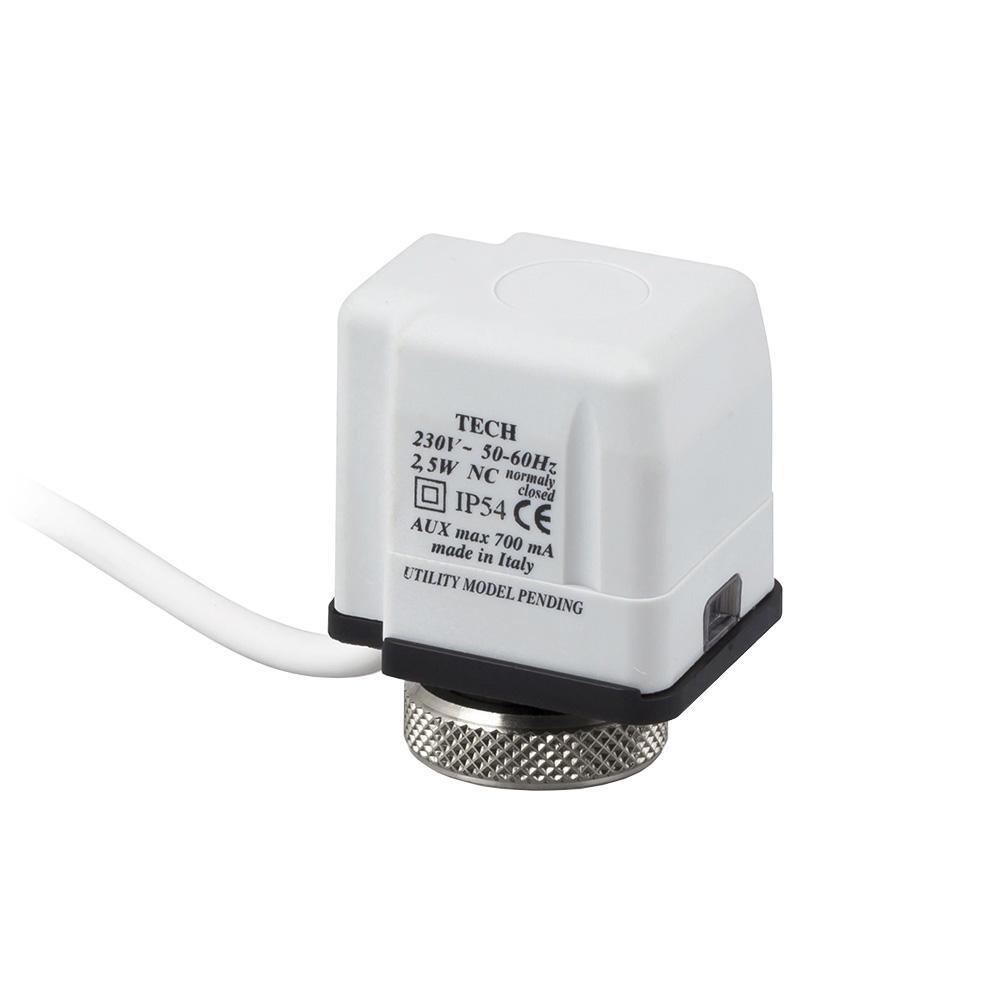 Изображение товара Электронный сервопривод SR Rubinetterie 230 В нормально открытый для отопления