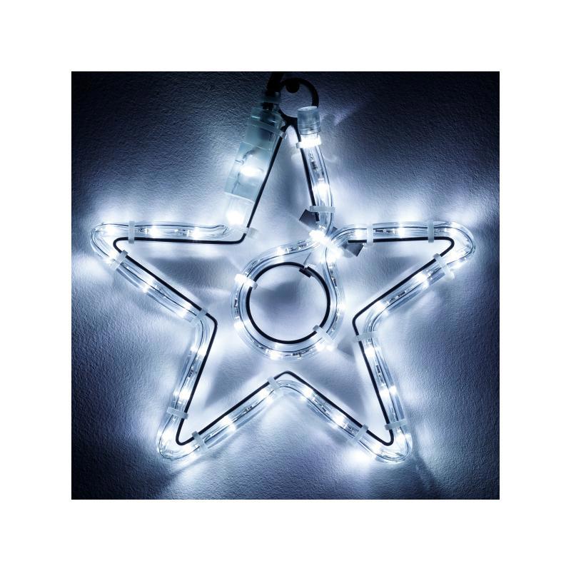 Изображение товара Светящаяся электрическая фигура ARDECOLED 034263 белая уличная звёздочка