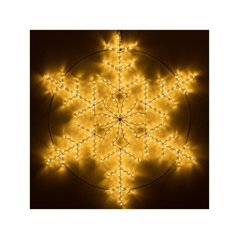 Изображение товара Светящаяся электрическая фигура Ardecoled 034251 снежинка IP65 92x92 см теплый белый светодиод