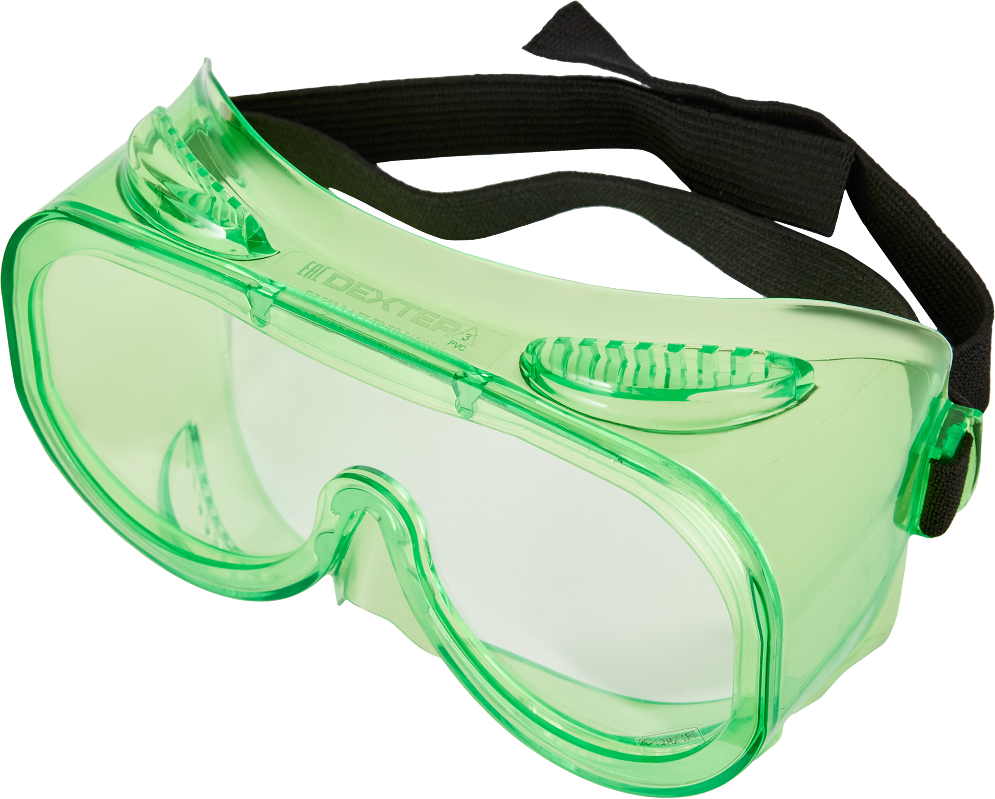 Очки защитные закрытые Dexter 20411LMD прозрачные с непрямой вентиляцией