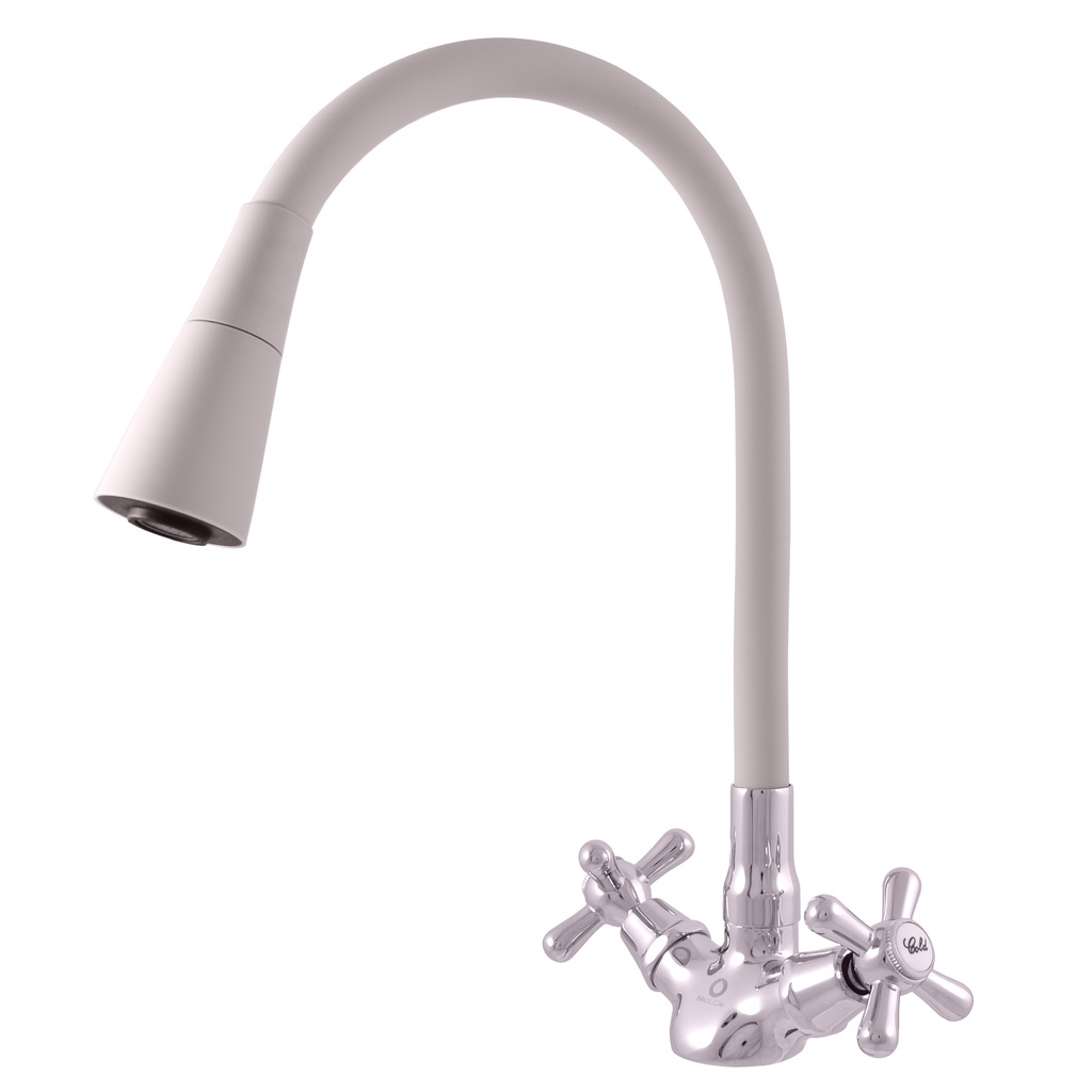 Изображение товара Кухонный смеситель Ravslezak MORAVA Mk120.5/13S с двумя вентилями, серый