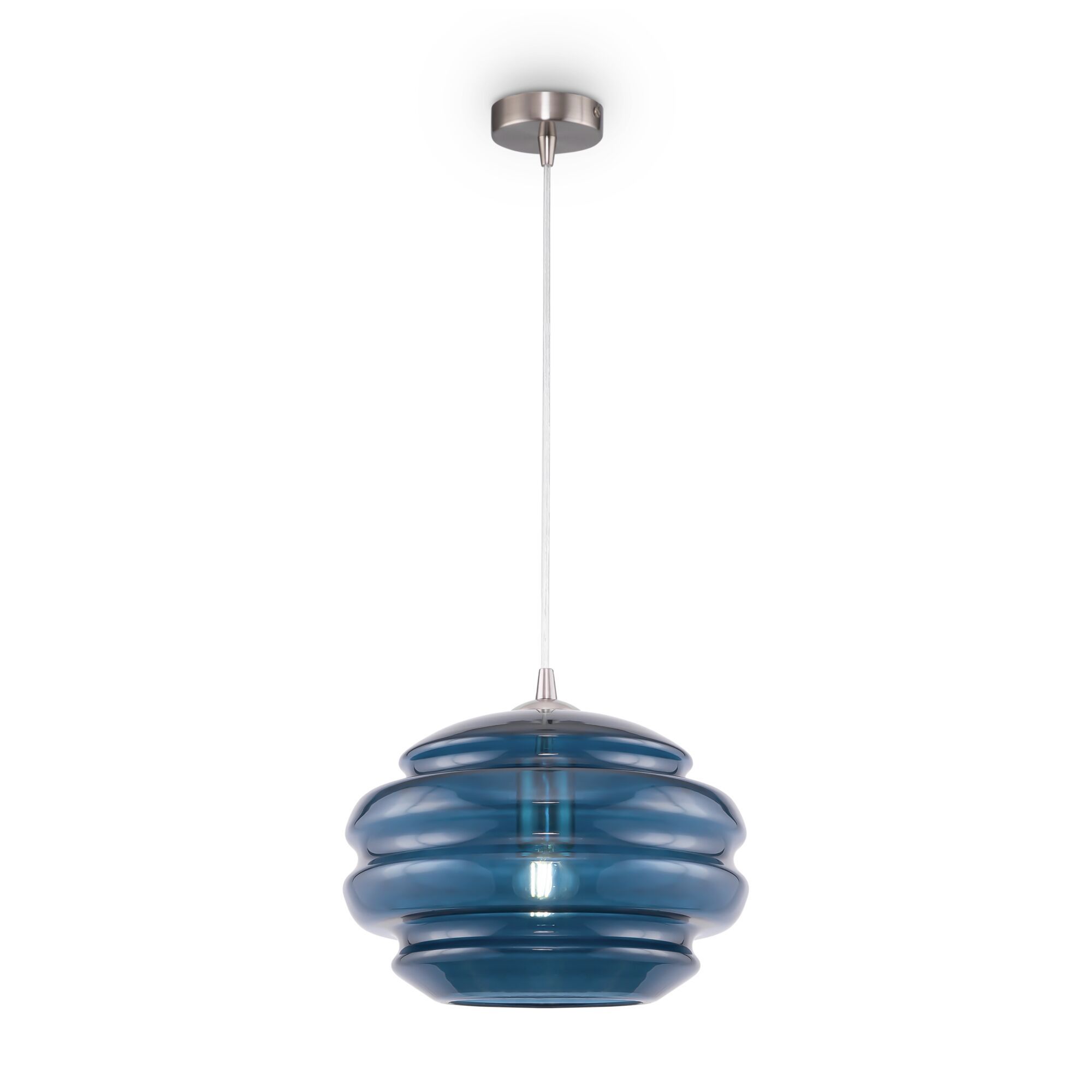 Изображение товара Люстра подвесная MAYTONI Ruche P079PL-01BL 1 лампа, современный дизайн, цветное стекло