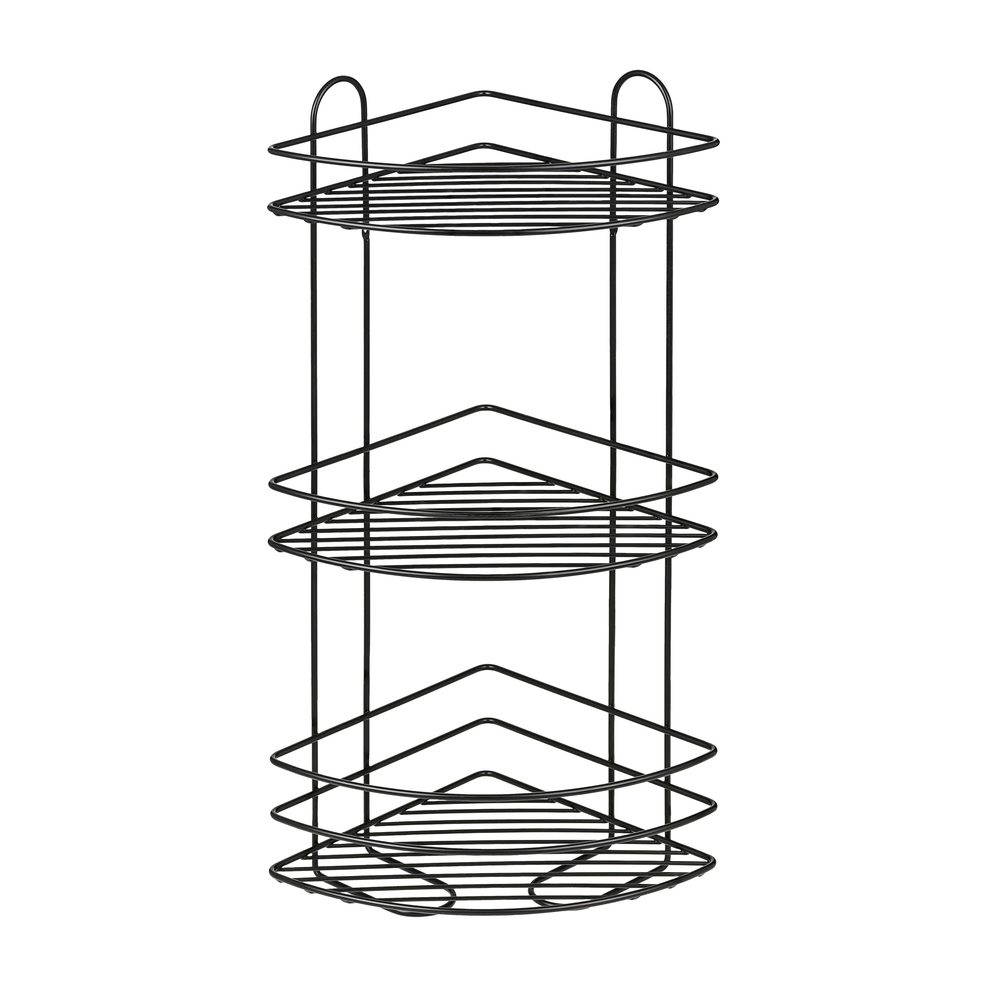Изображение товара Полка для ванной ЧМЗ Лидер 501-006-11 угловая черный матовый