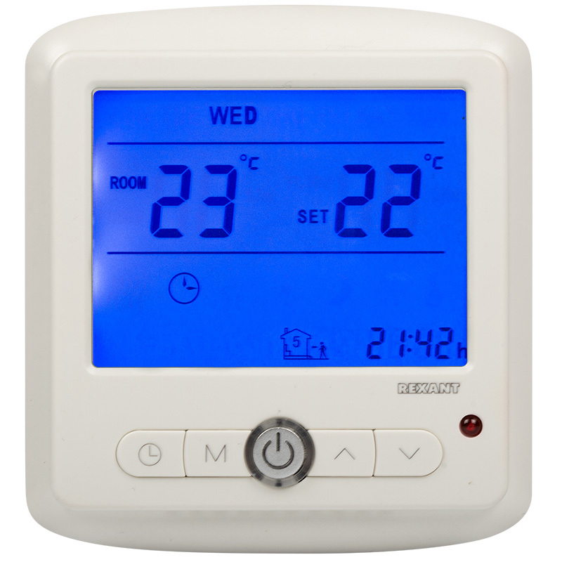 Изображение товара Цифровой программируемый терморегулятор Rexant R860XT для теплого пола