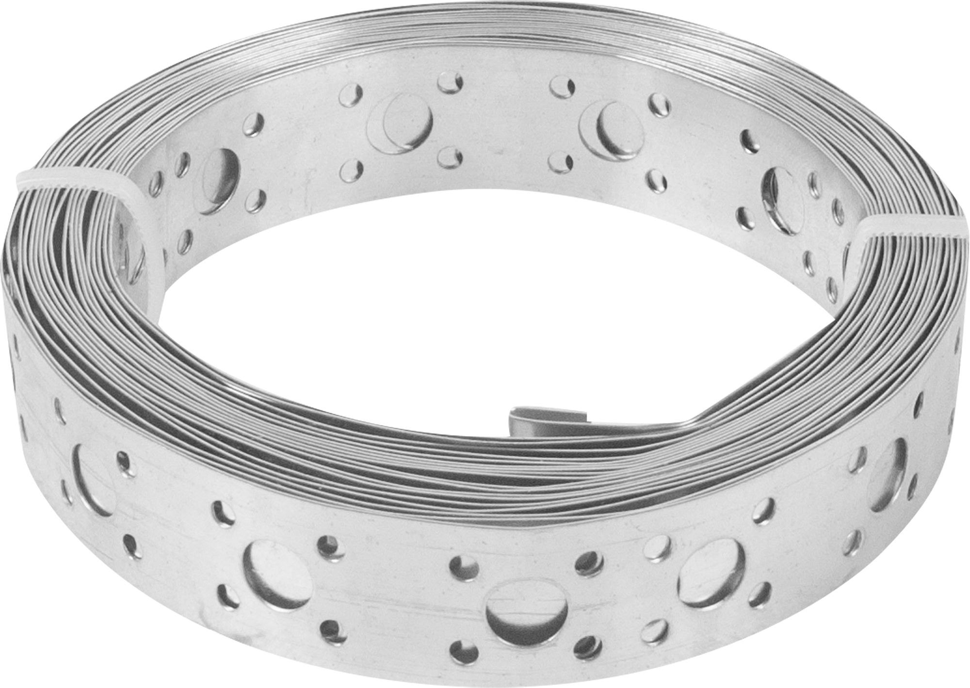 Перфорированная лента прямая LP 20x0.5 5 м оцинкованная сталь цвет серый