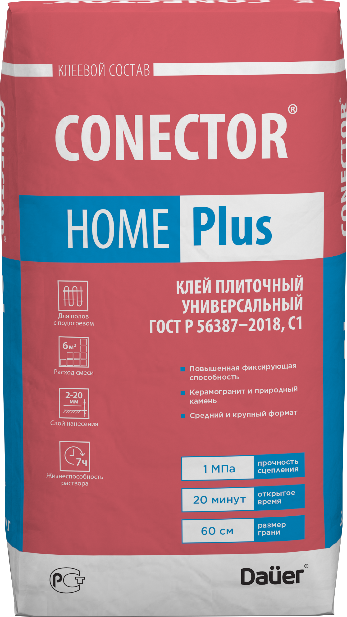 Изображение товара Клей для плитки Daüer Conector Home Plus 25 кг