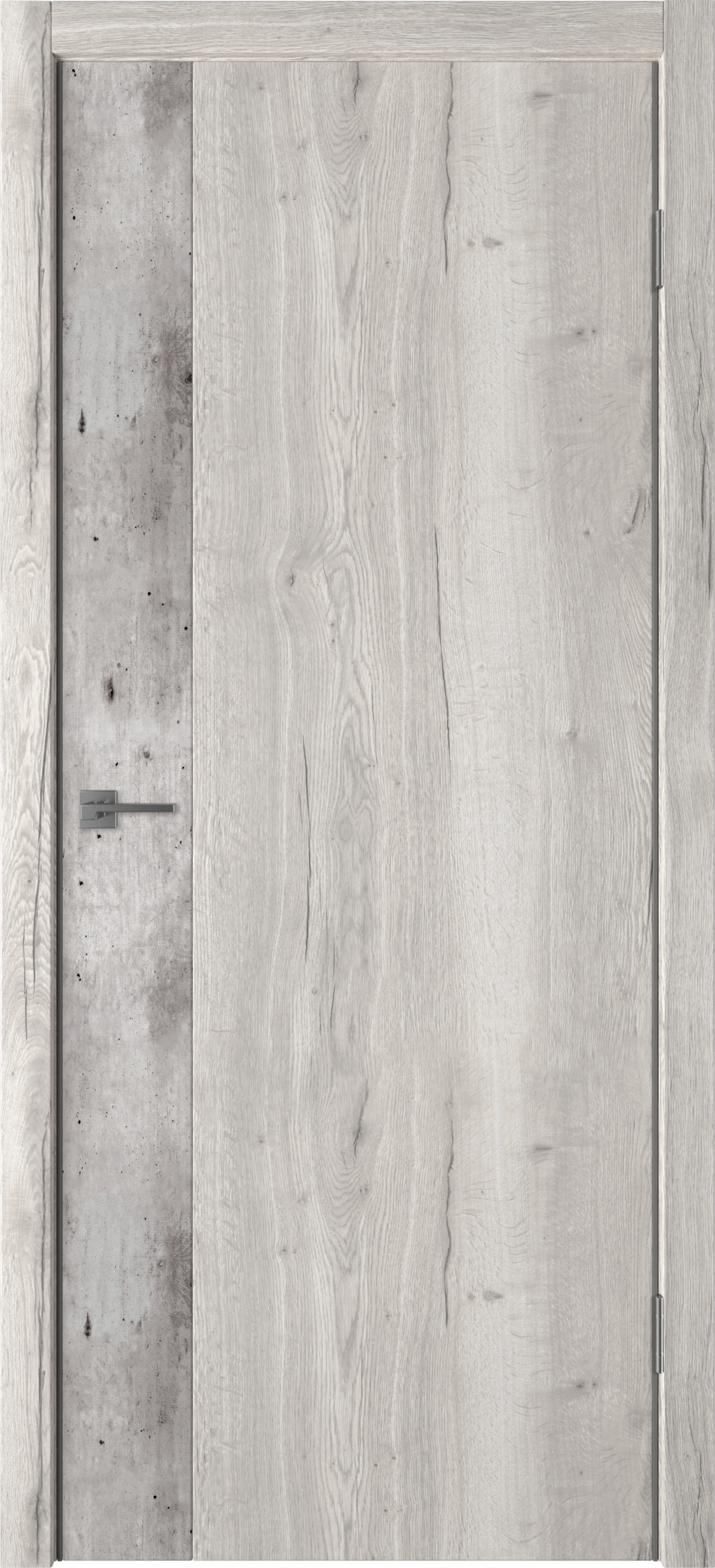 Изображение товара Дверь межкомнатная глухая Палладиум VR 70x200 см ПВХ цвет дуб галифакс сер./бетон краколет