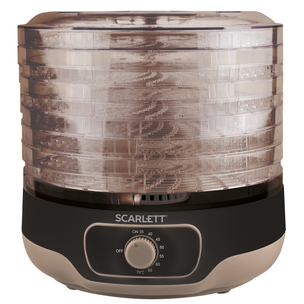 Изображение товара Сушилка для овощей и фруктов Scarlett SC-FD421014 250 Вт 6 ярусов пластиковый корпус