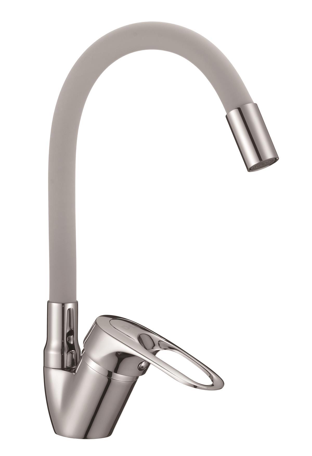 Изображение товара Однорычажный смеситель D-lin D150628-2c 12 см цвет серый
