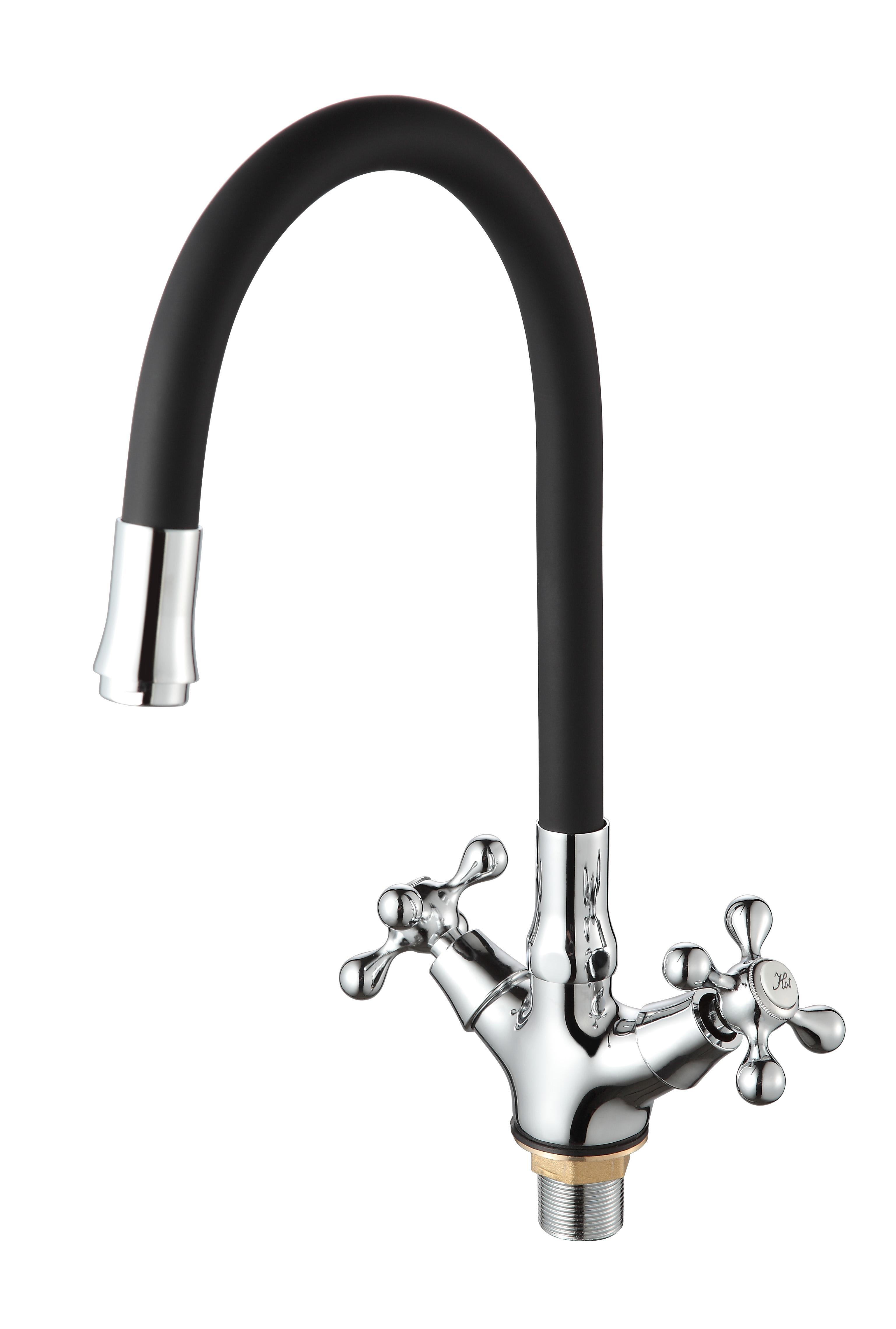 Изображение товара Двухвентильный смеситель D-lin D153810-1 15 см цвет черный