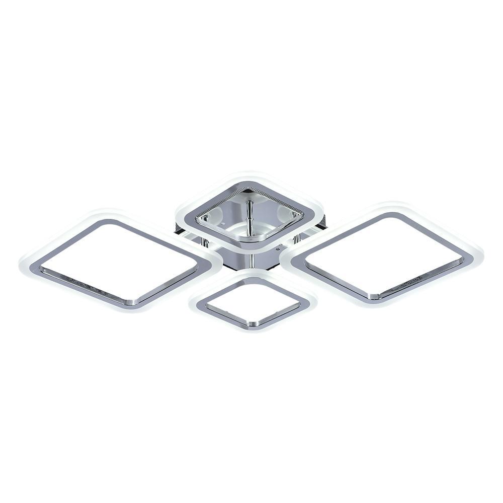 Изображение товара Люстра потолочная светодиодная Семь огней SF50094C-CR с пультом управления 15 м² изменение оттенков белого цвет серый серебристый