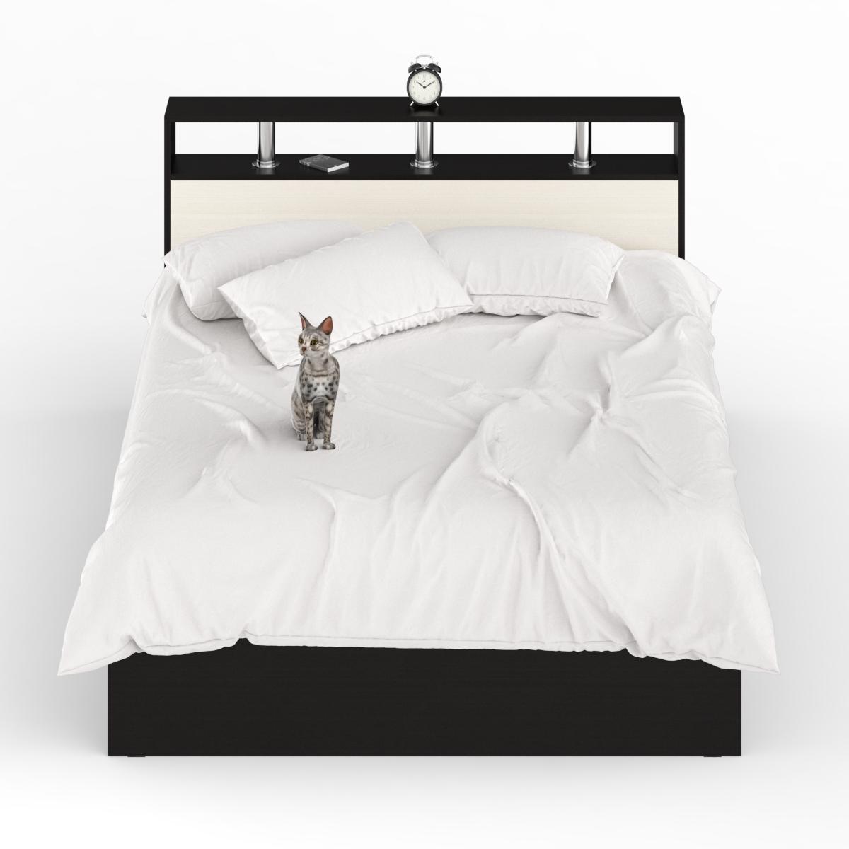 Изображение товара Камелия Кровать 1400 цвет венге/дуб лоредо