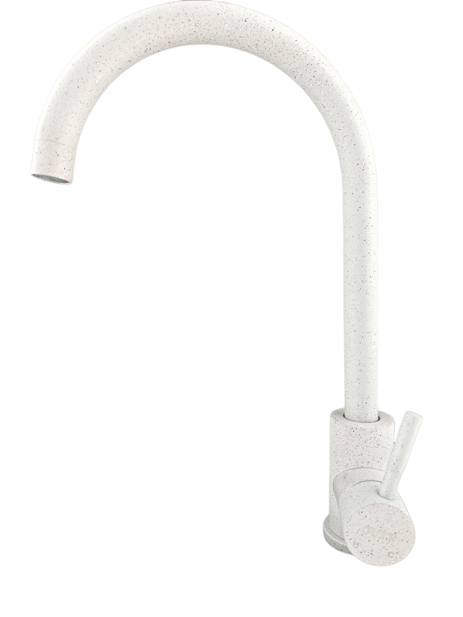 Изображение товара OUTE T40313BK-311: кухонный смеситель однорычажный, бежевый мрамор