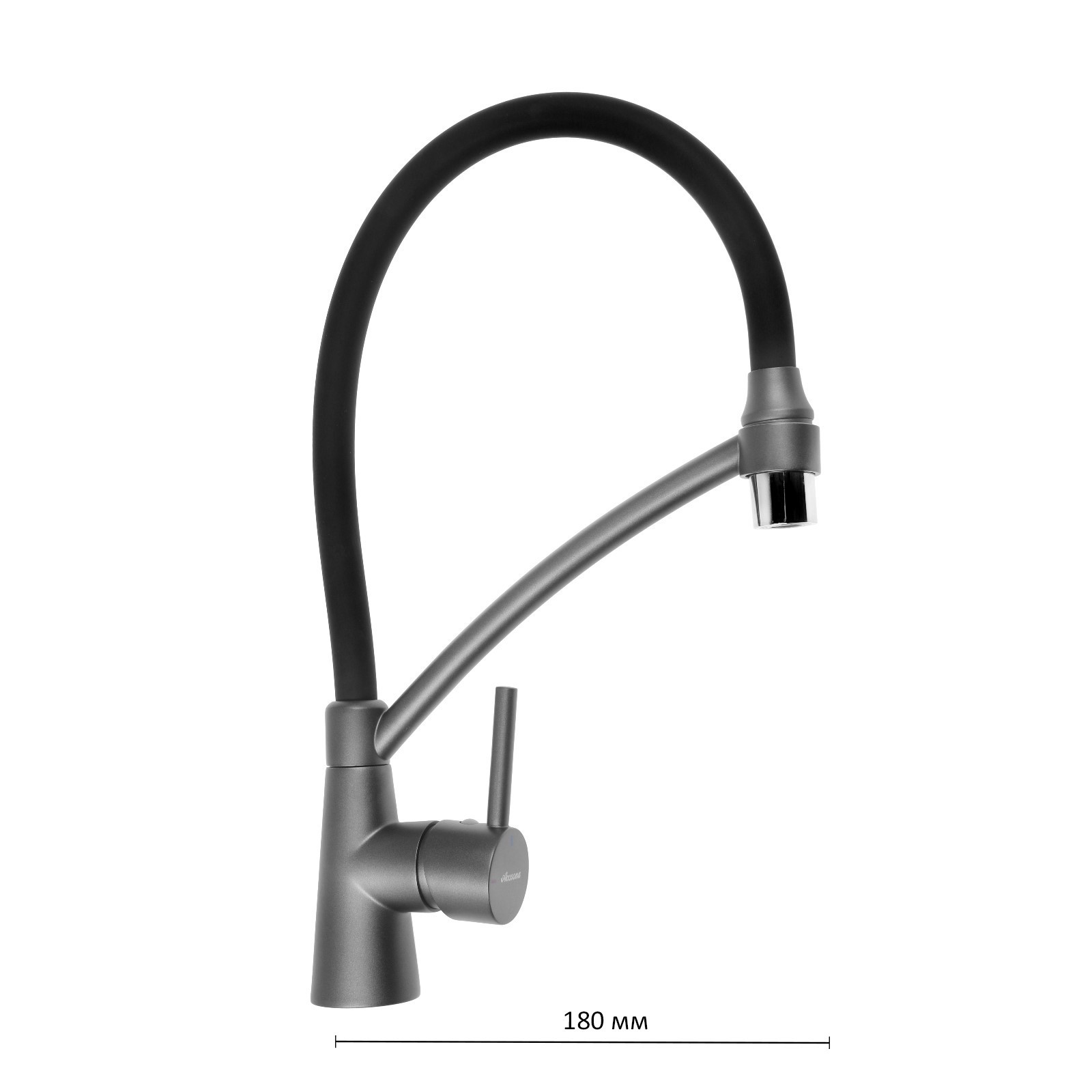 Изображение товара Смеситель кухонный Accoona с датчиком черный матовый 4890TF-2