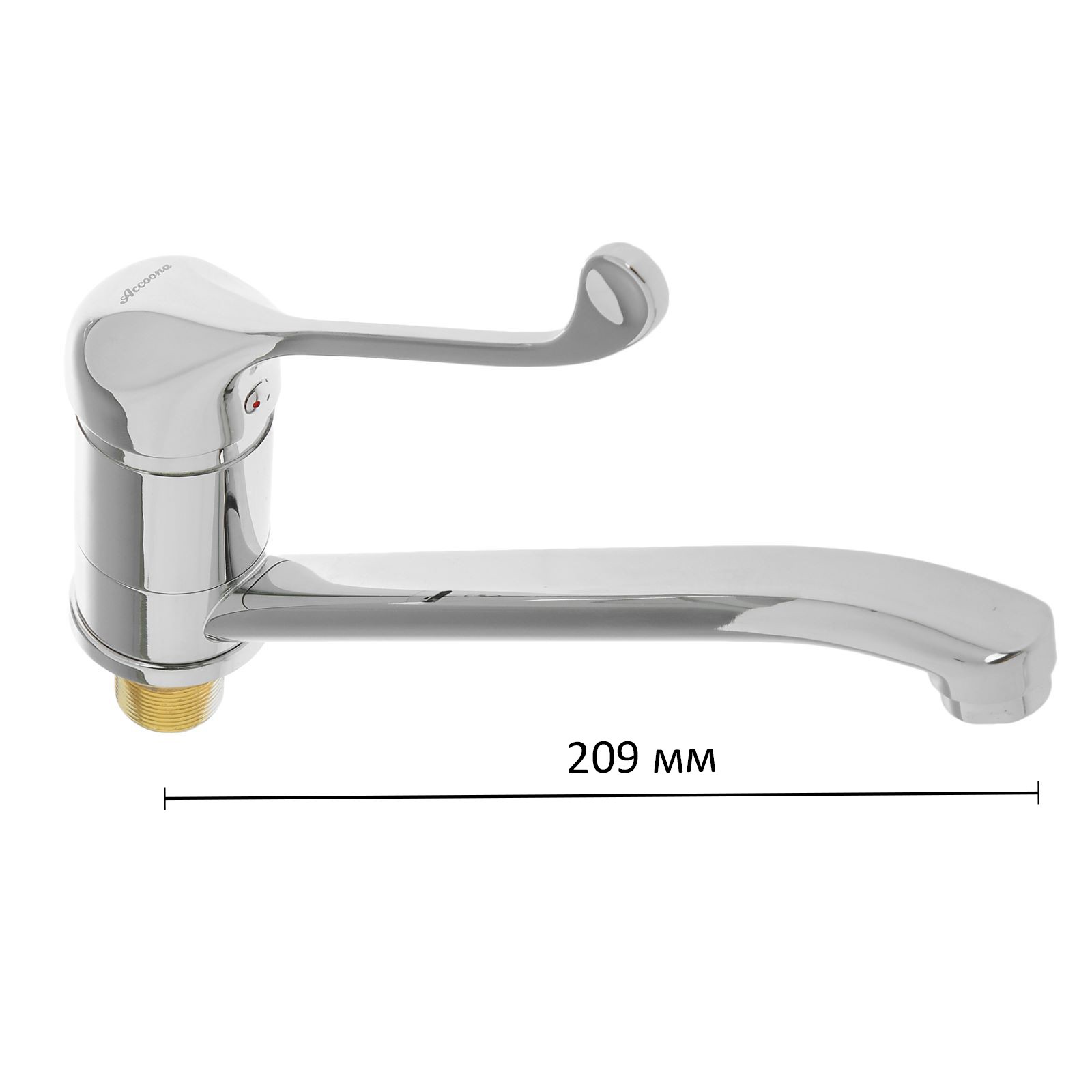 Изображение товара Смеситель для кухни с датчиком Accoona цвет хромированный 2619195