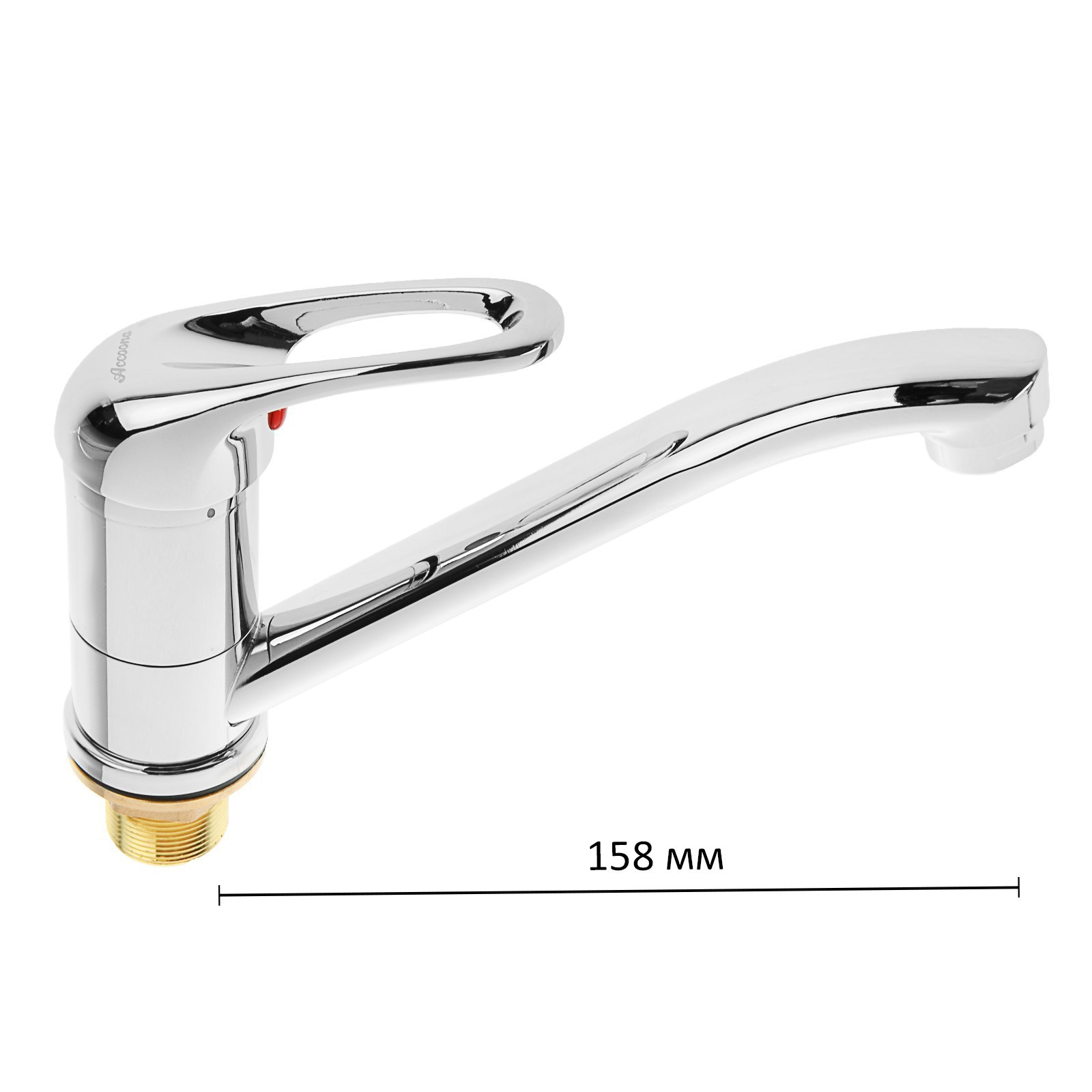 Изображение товара Смеситель для кухни однорычажный Accoona 4260 с хромированным покрытием