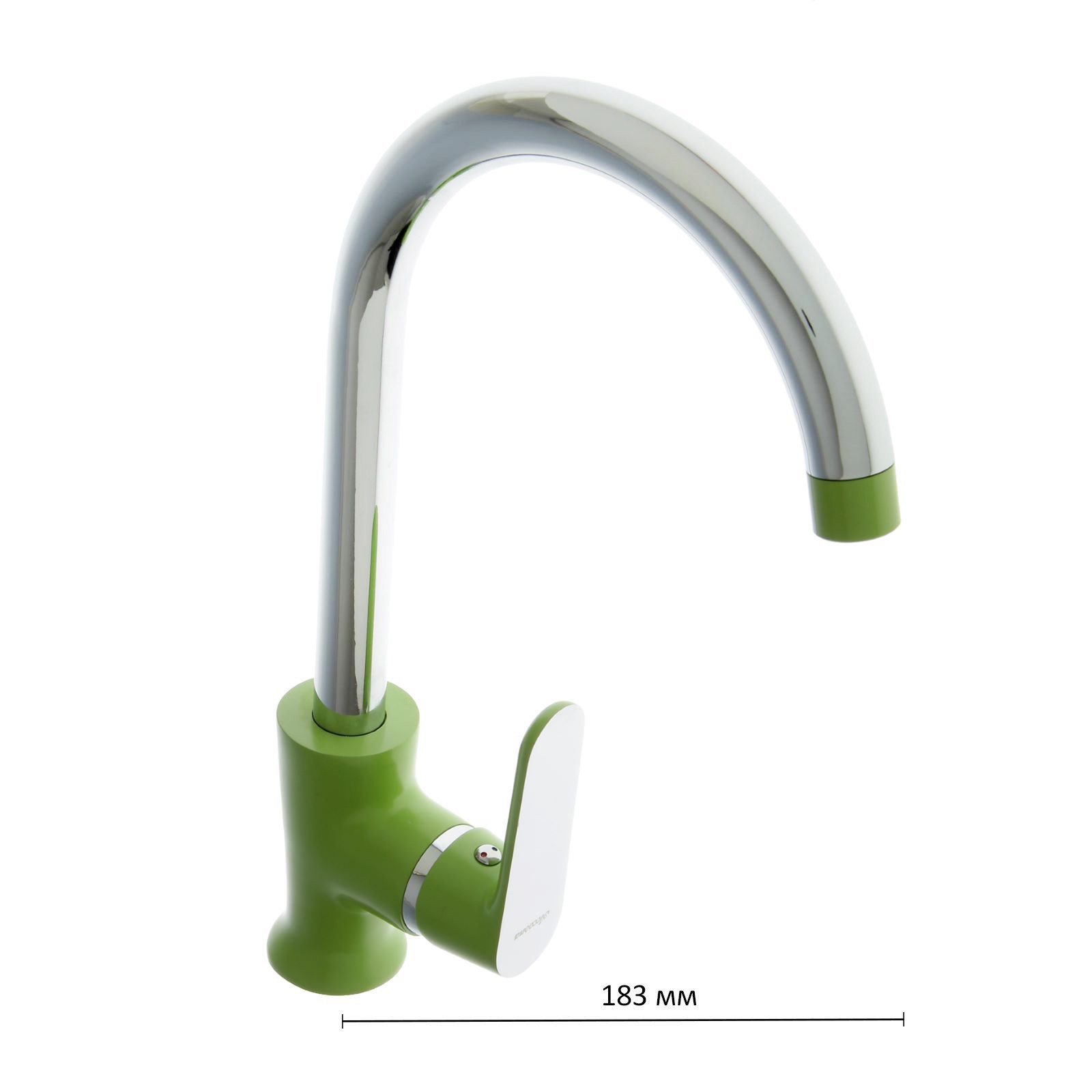 Изображение товара Смеситель для кухни однорычажный Accoona 2323156 силумин цвет зеленый
