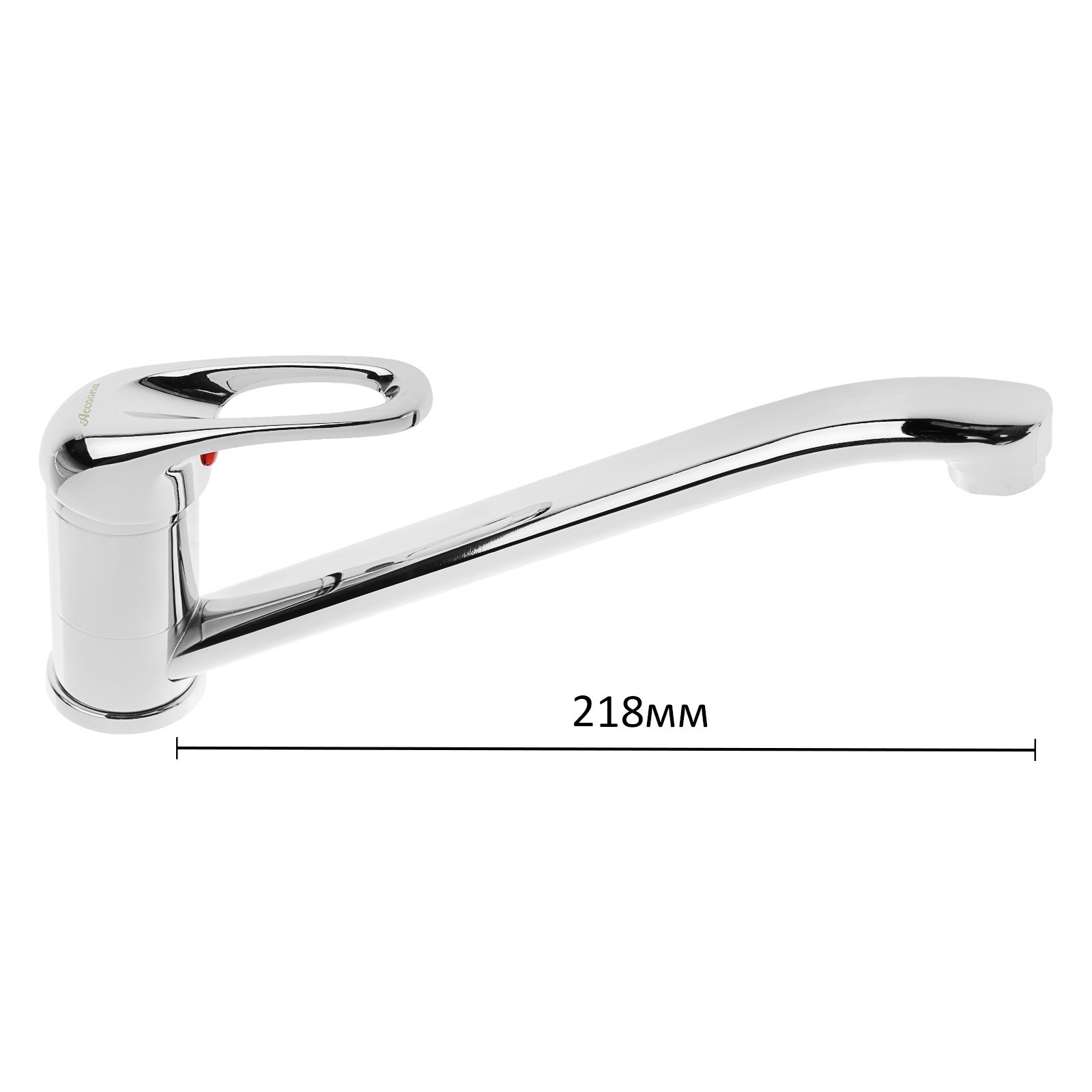 Изображение товара Смеситель для кухни однорычажный Accoona 3114282 силумин цвет хромированный