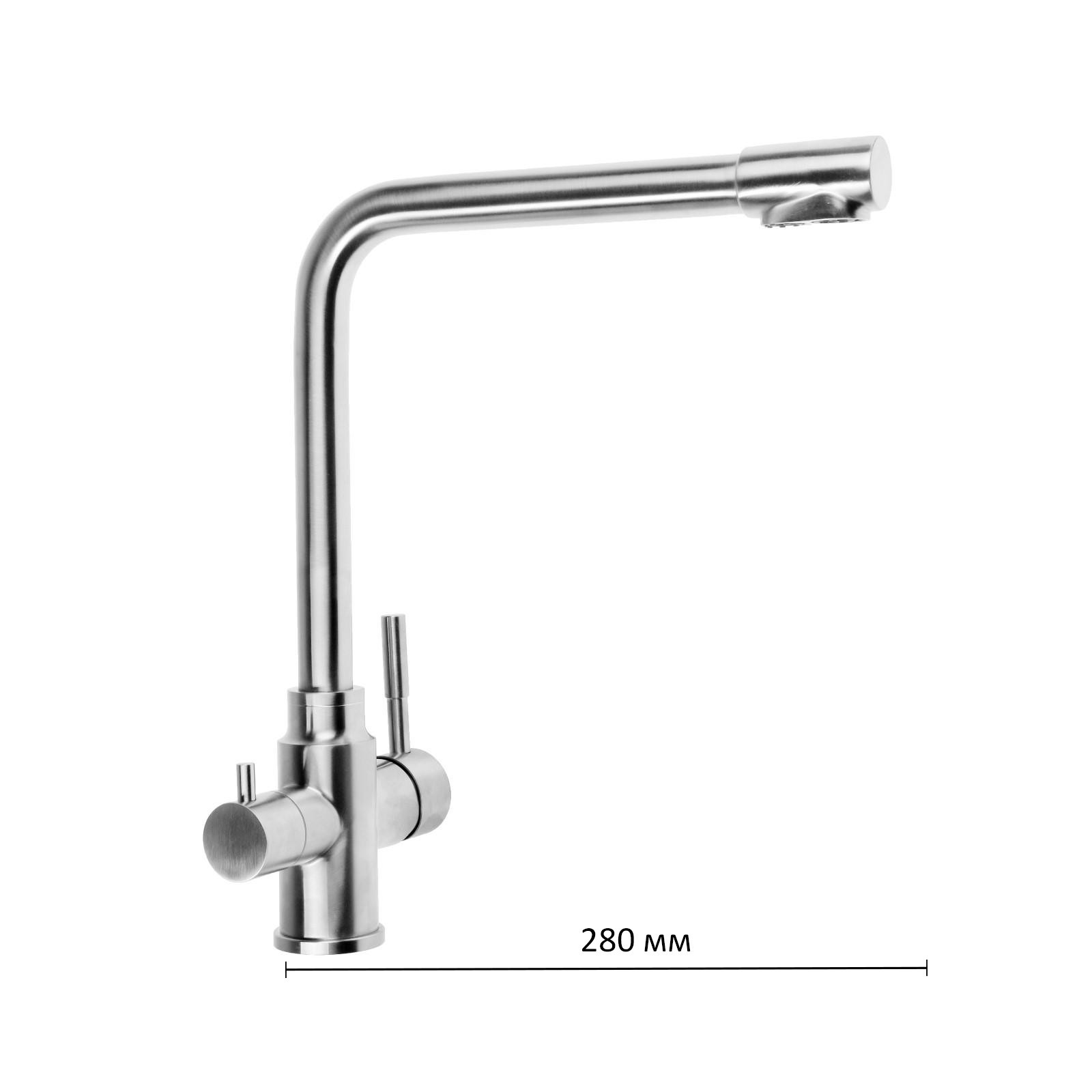 Изображение товара Смеситель для кухни однорычажный Accoona 2619234 латунь цвет хромированный