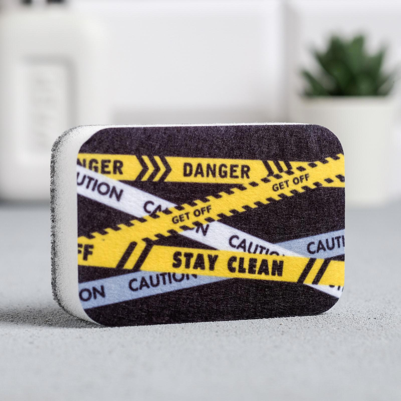 Изображение товара Губка для мытья посуды SIMALAND Caution - stay clean 5122303