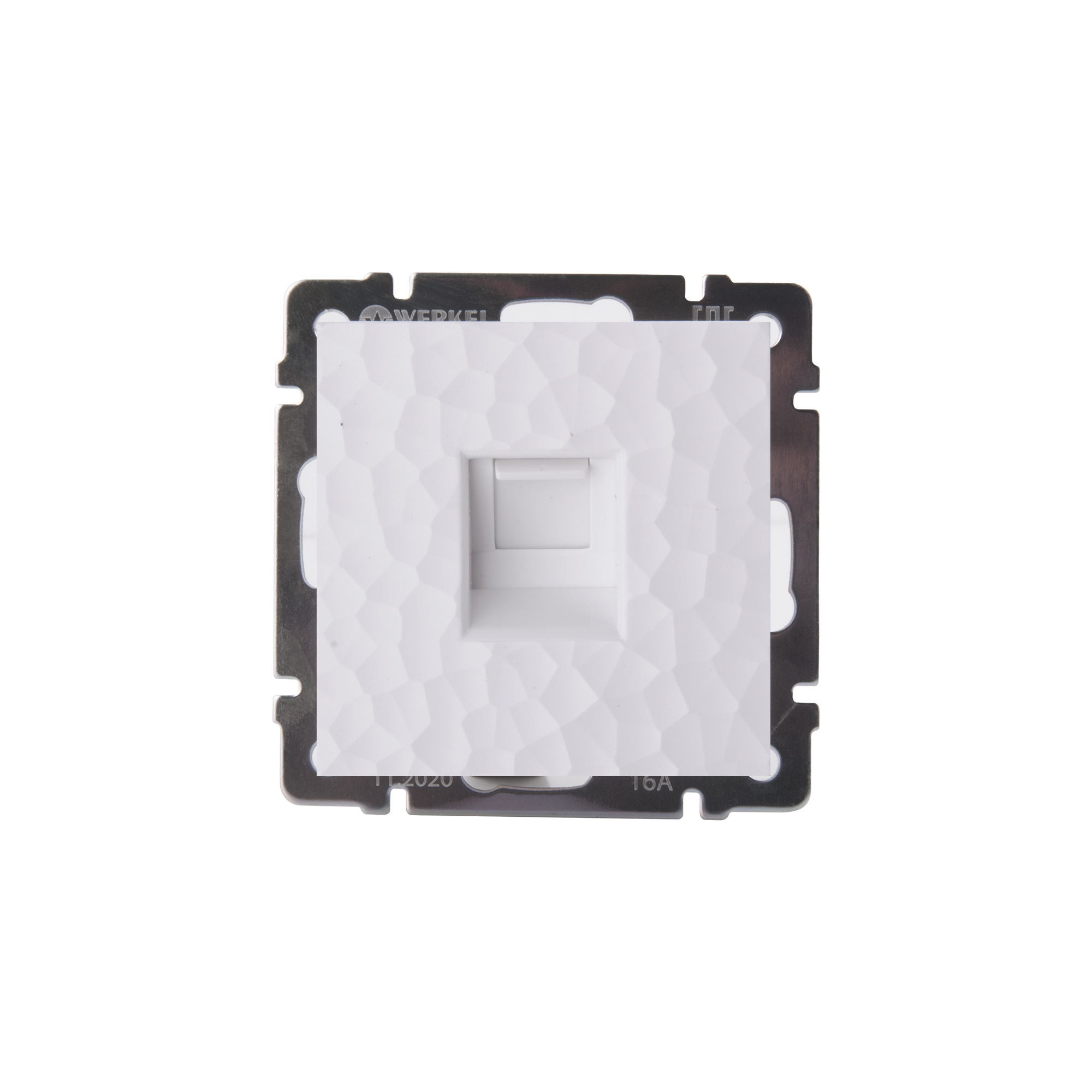 Изображение товара Werkel Hammer RJ45 без заземления внутренняя розетка для кабельной сети белый