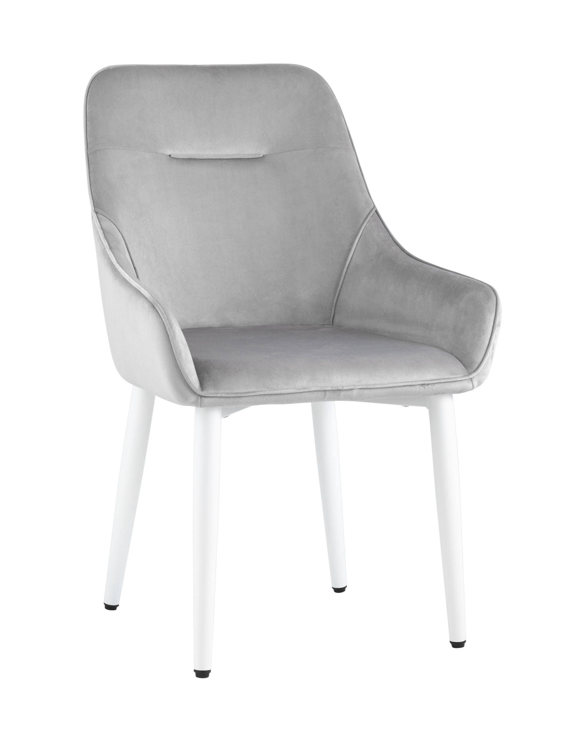 Изображение товара Кухонный стул Диана велюровый классический с металлическими ножками серый