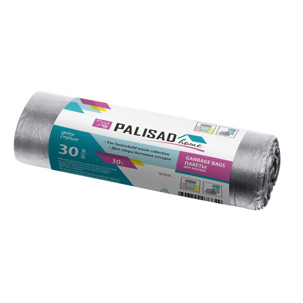 Изображение товара Мешки для мусора PALISAD 927035 30 л цвет серый 30 шт