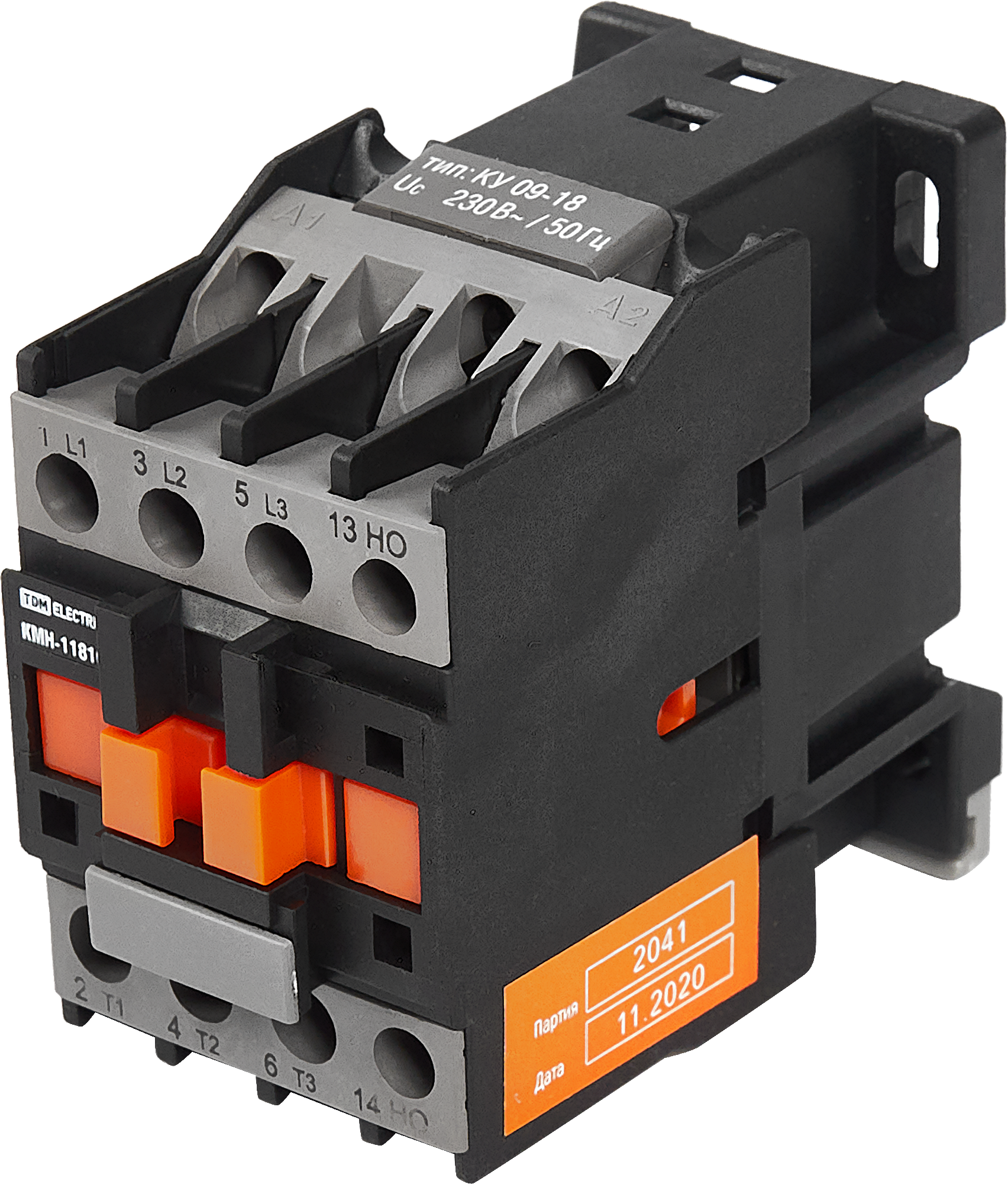 Изображение товара Контактор TDM Electric КМН-11810 18 А 230 В АС3 4-фазы