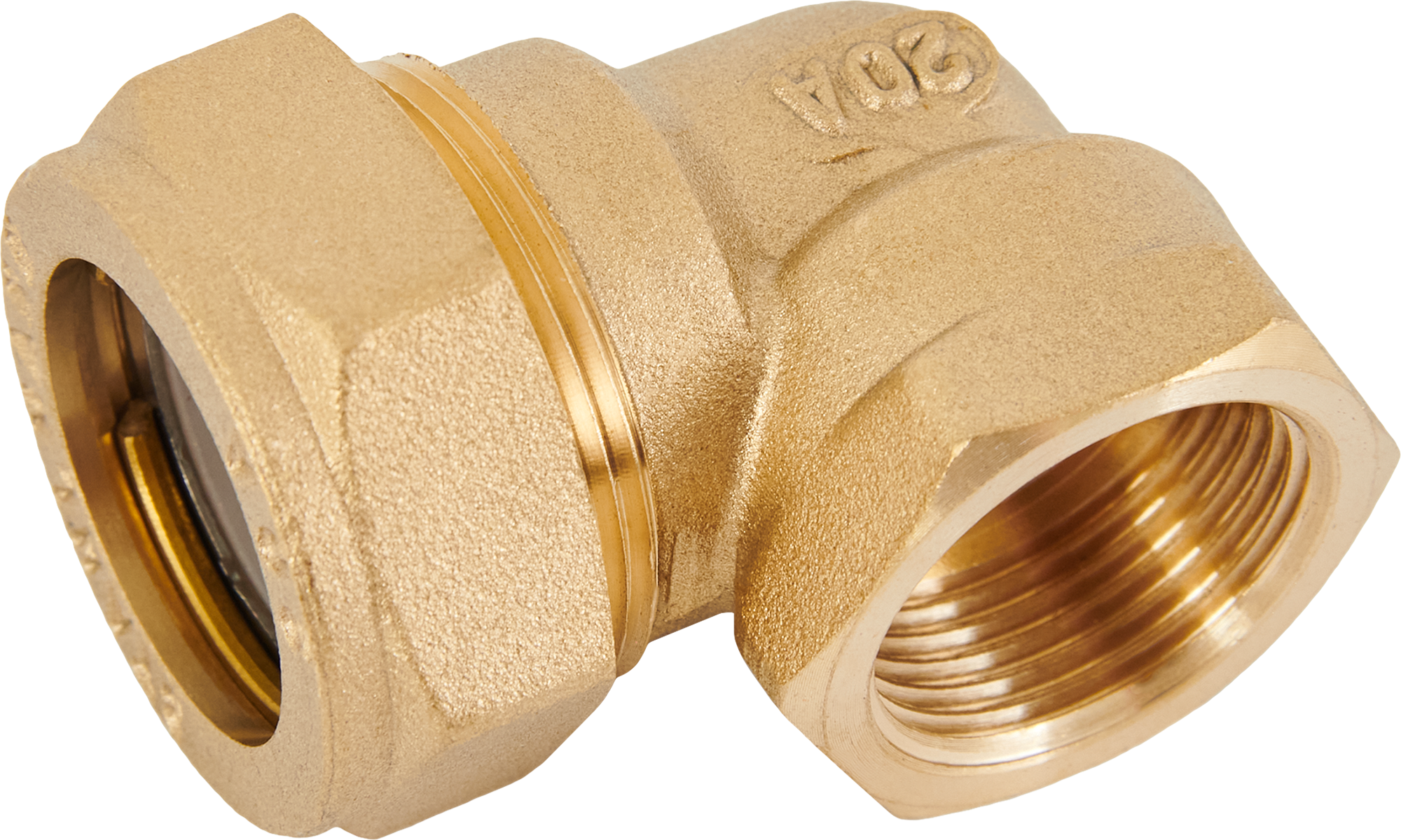Изображение товара Угольник комбинированный 90° Stahlmann 3/4"x20 мм латунь для водоснабжения