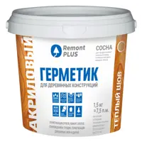 Изображение товара Герметик акриловый Remont PLUS для деревянных конструкций сосна 900 мл