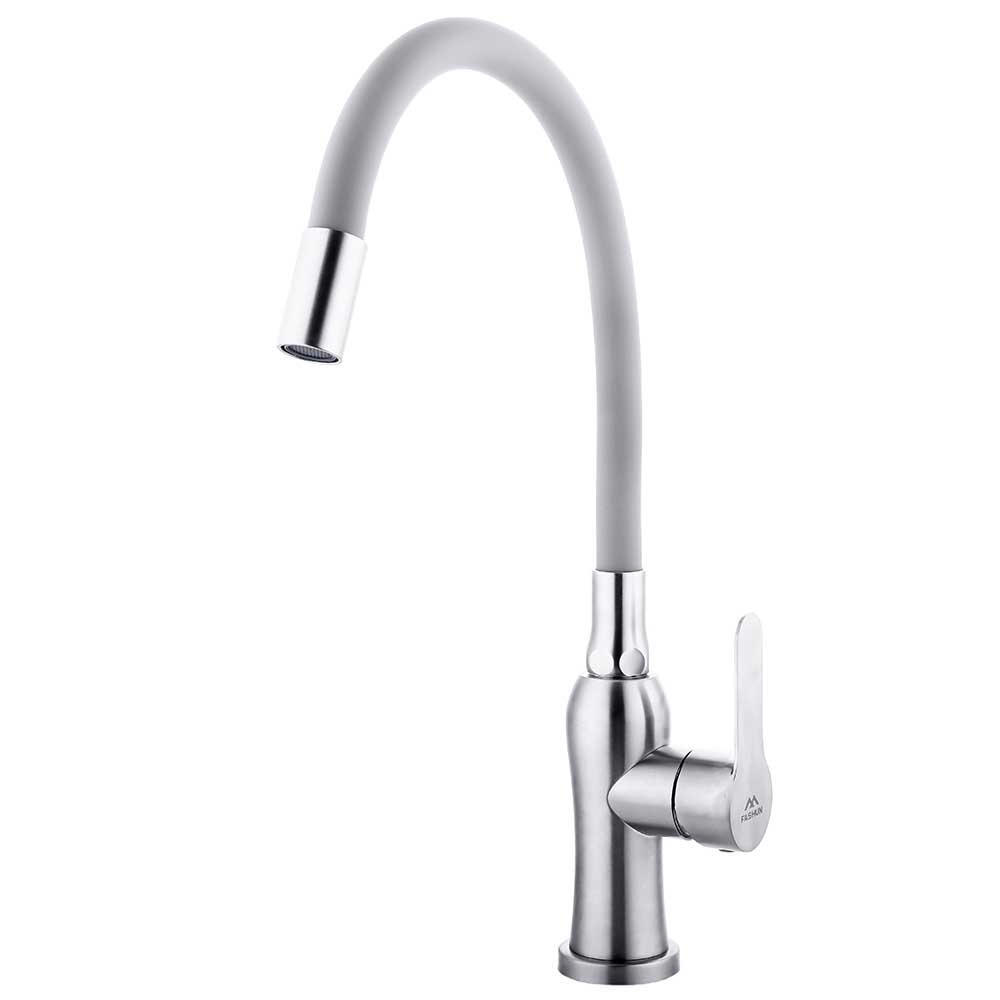 Изображение товара Кухонный смеситель Fashun A54801-12 с гибким изливом, сатин