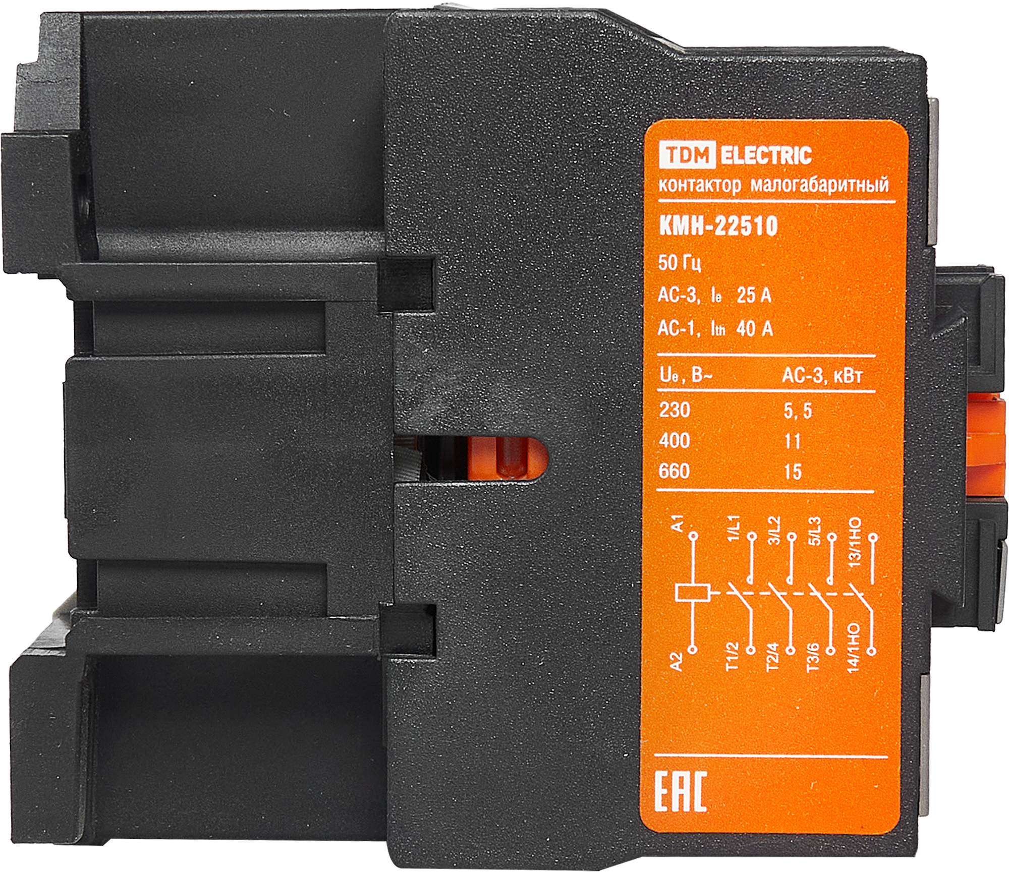 Контактор TDM Electric КМН-22510 25 А 230 В/АС3 1НО - 3