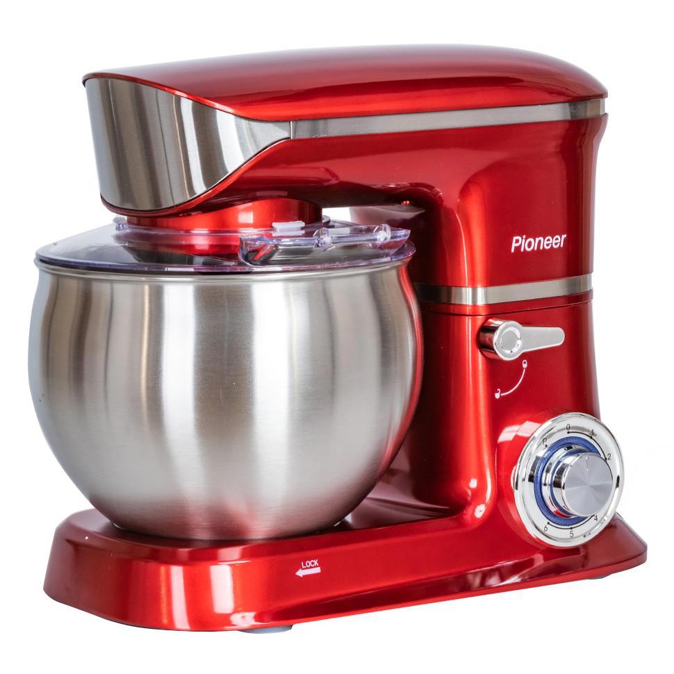 Изображение товара Миксер планетарный Pioneer MX327 red 6 скоростей 1200 Вт цвет красный
