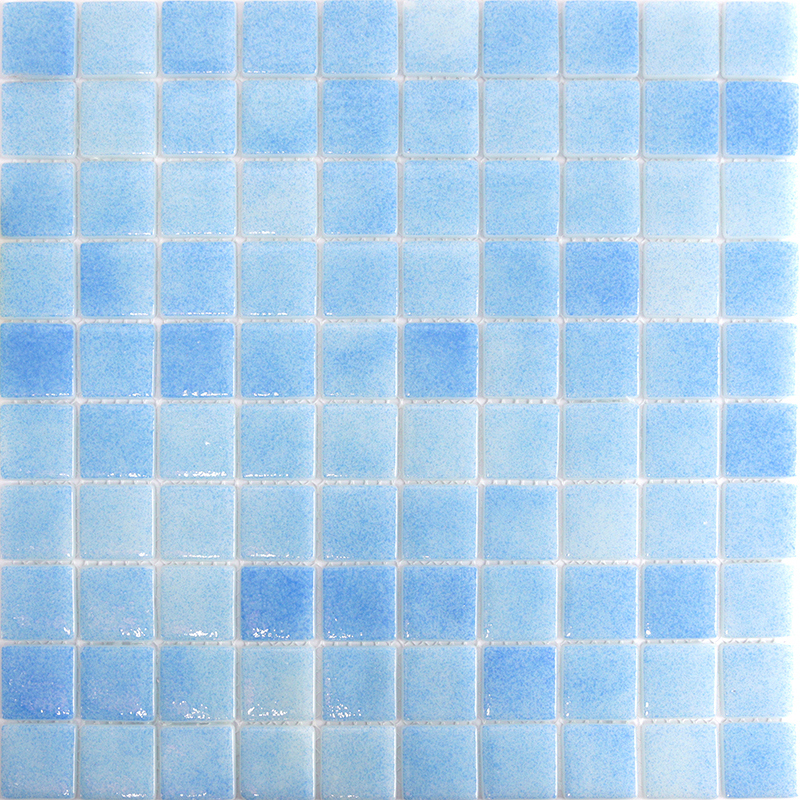 Изображение товара Стеклянная мозаика Natural STP-BL009 31.5x31.5 голубая для внутренней и наружной облицовки