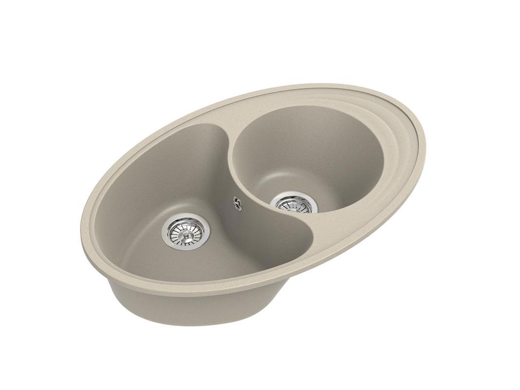 Изображение товара EWIGSTEIN Elegant W90KF: кварцевая овальная мойка 82,5x51,5 см темно-бежевый